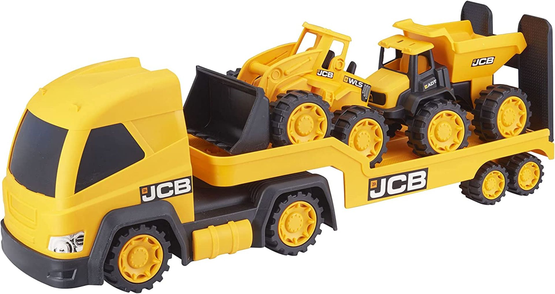 HTI JCB - Kids Toys - Mega Transporter Truck Toy - Kids' Play Figures & Vehicles - Construction