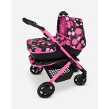 Baby Chic Junior Dolls 3 in 1 Pram. - SR4. This 3 in 1 dolls pram is ideal for a stroll in the
