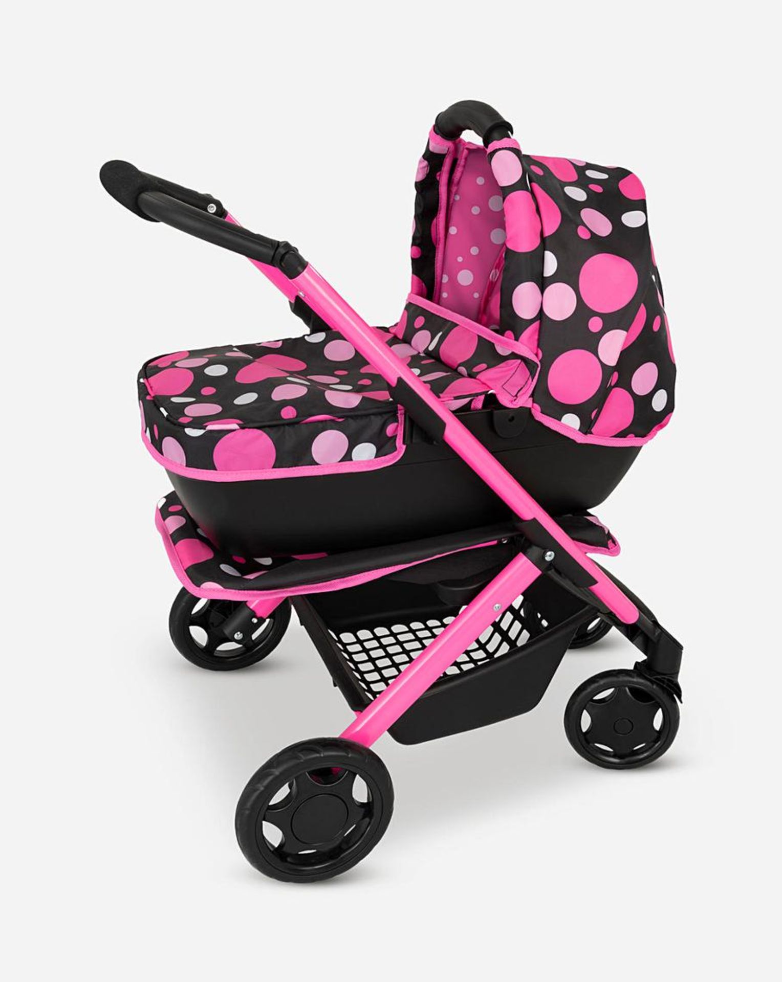 Baby Chic Junior Dolls 3 in 1 Pram. - SR4. This 3 in 1 dolls pram is ideal for a stroll in the