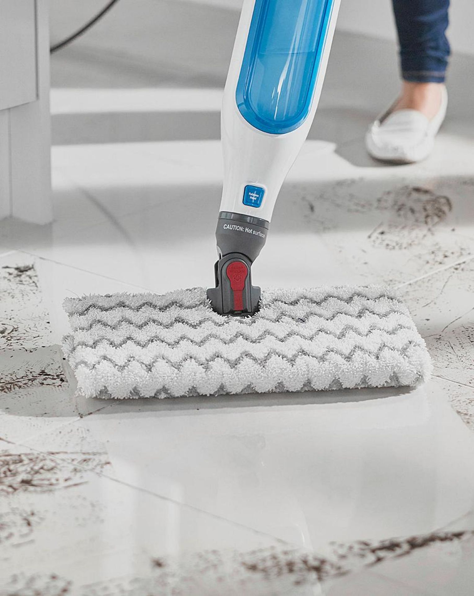 Shark Klik n Flip Manual Steam Mop S6001UK. RRP £139.99. - SR4. Discover a fast, easy, chemical-free - Image 2 of 2