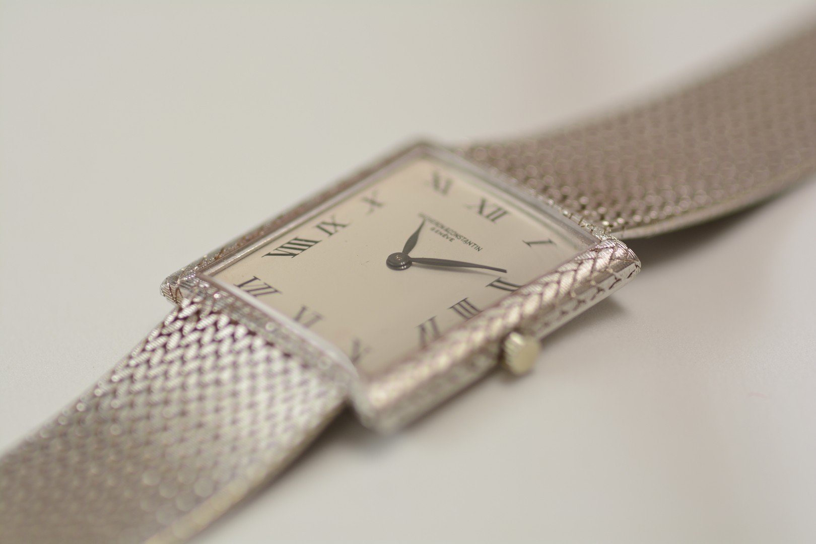 Vacheron Constantin / Rectangular - Ultra thin - 1960s - Unisex White gold Wrist Watch - Image 10 of 12