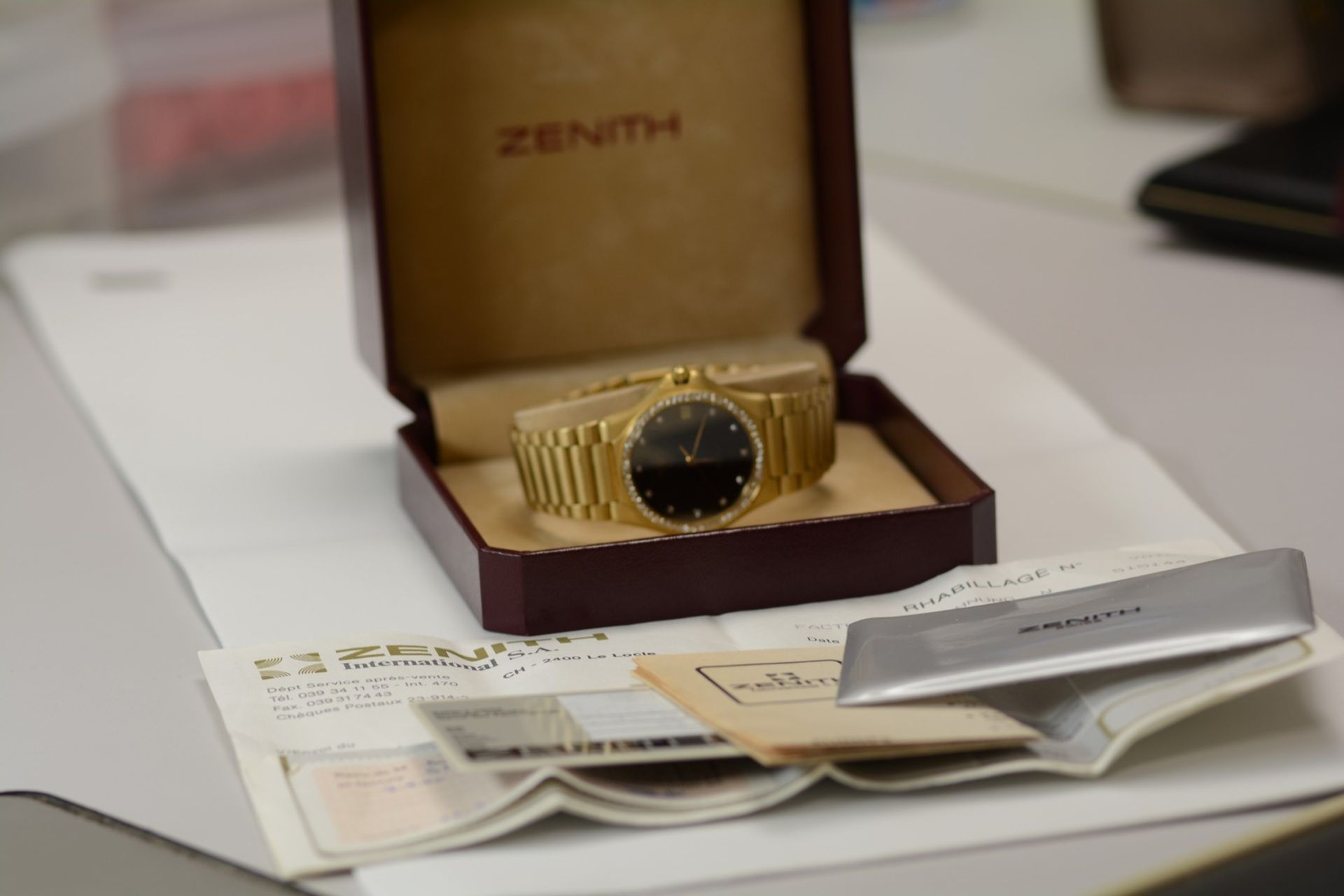 Zenith / Port Royal - Diamond - Gentlmen's Yellow gold Wrist Watch - Image 14 of 15