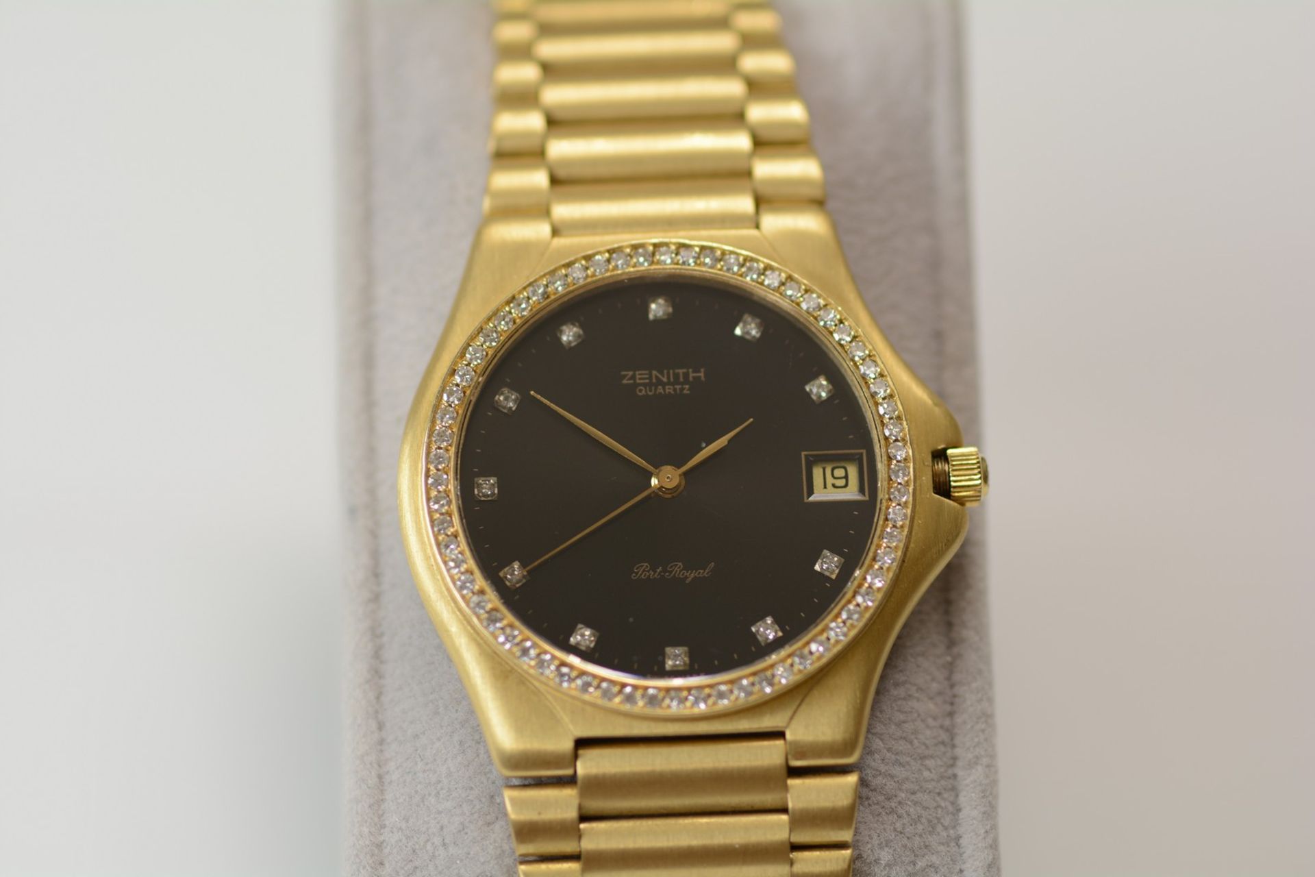 Zenith / Port Royal - Diamond - Gentlmen's Yellow gold Wrist Watch - Image 6 of 15