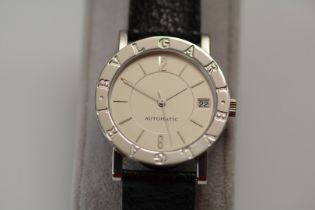 Bulgari / BB33PL - Gentlmen's Platinum Wrist Watch