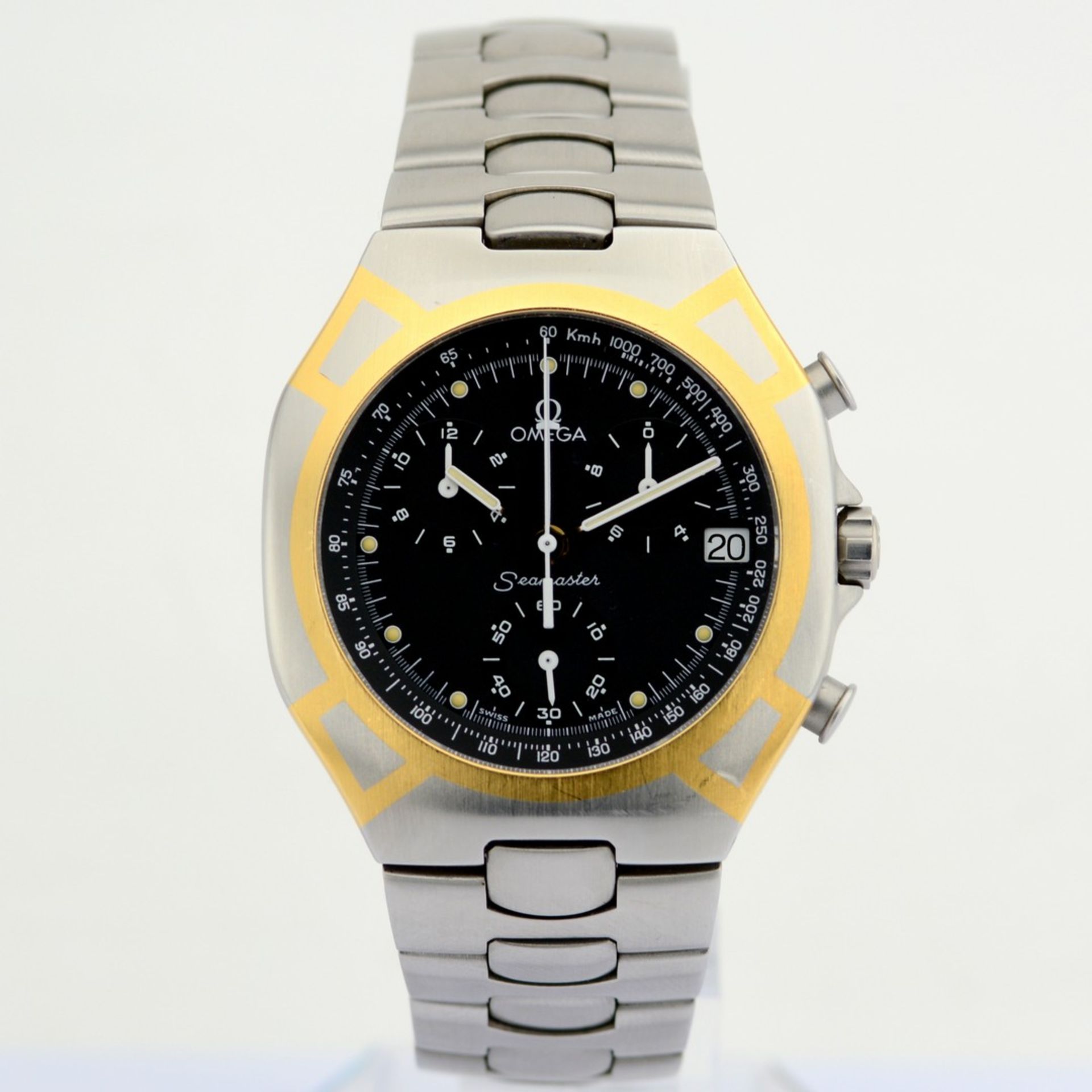 Omega / Seamaster Polaris Chronograph - Gentlmen's Gold/Steel Wrist Watch - Image 8 of 8