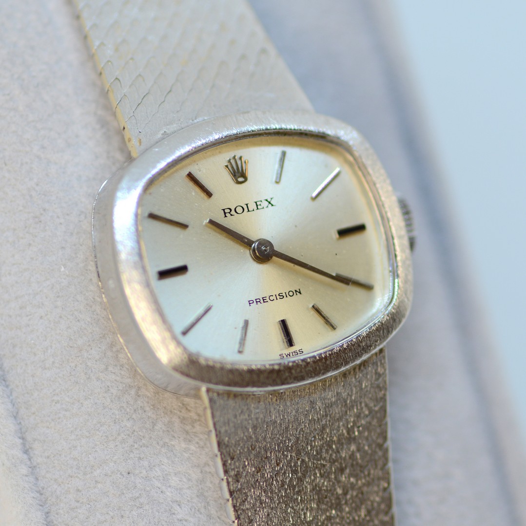 Rolex / Precision - Lady's White gold Wrist Watch - Image 7 of 13