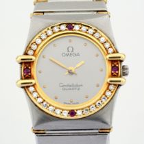 Omega / Constellation Diamond Bezel - Lady's Steel Wrist Watch
