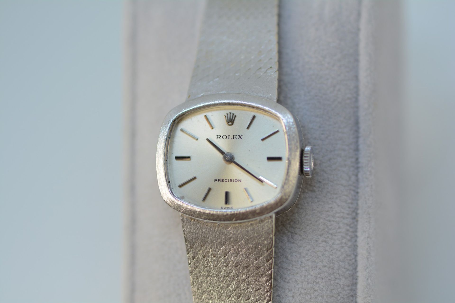 Rolex / Precision - Lady's White gold Wrist Watch - Image 6 of 13