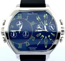 DeLaCour / BICHRONO - Limited Edition - UNWORN - Gentlmen's Steel Wrist Watch