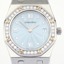 Audemars Piguet / Royal Oak - Diamond Case - Date - 25 mm - Lady's Steel Wrist Watch