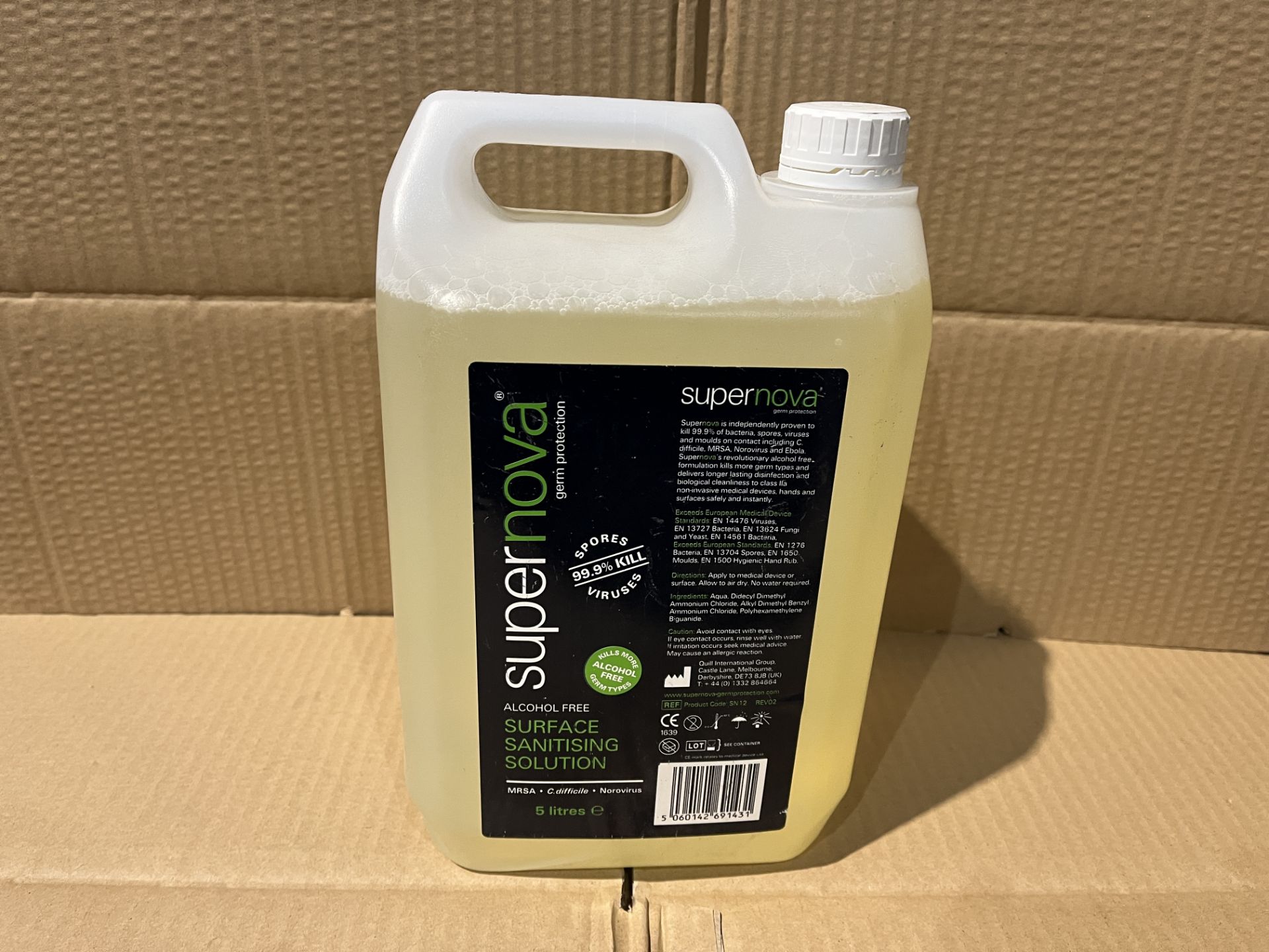 30 X BRAND NEW SUPERNAOVA 5L SURFACE SANITISING SOLUTION R10-3