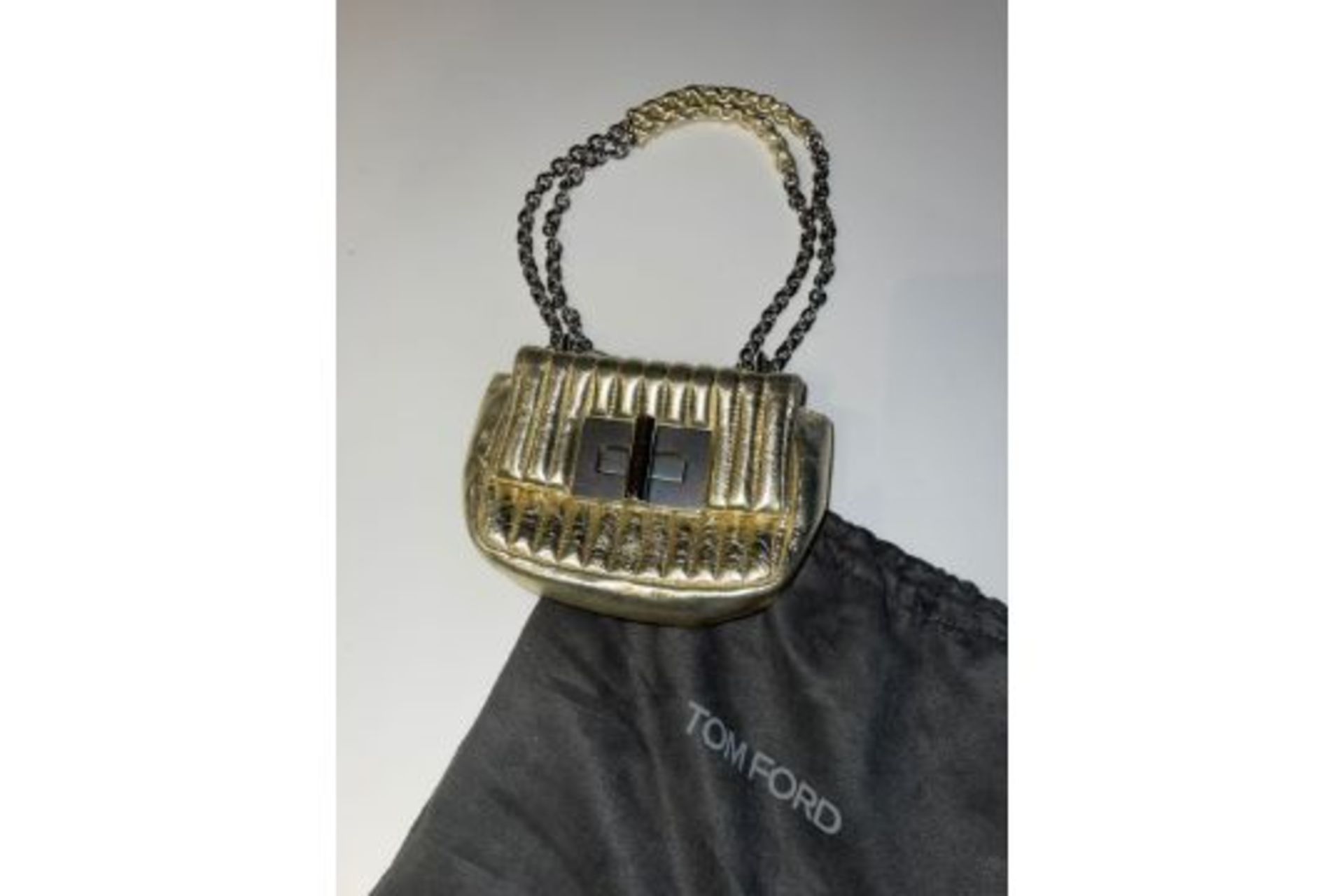 Tom Ford Gold Chain Strapped Handbag.(ex46) RRP £1350.00. Luxury Eye Catching from Tom Ford once