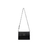 Off-White c/o Virgil Abloh Jitney 1.0 Black Clutch Bag.(ex20) RRP £1,150. Off-White leather bag with