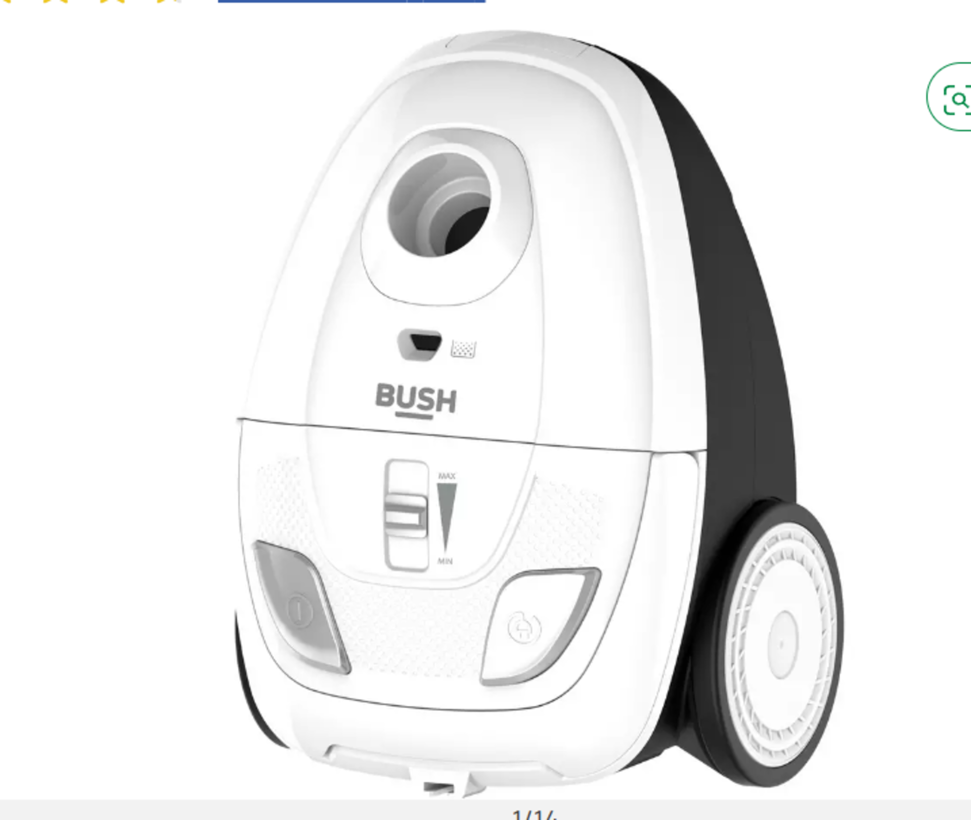 Bush Corded Bagged Cylinder Vacuum Cleaner. RRP £80.00. - EBR *BOXED*. Deal with dust and pet dander