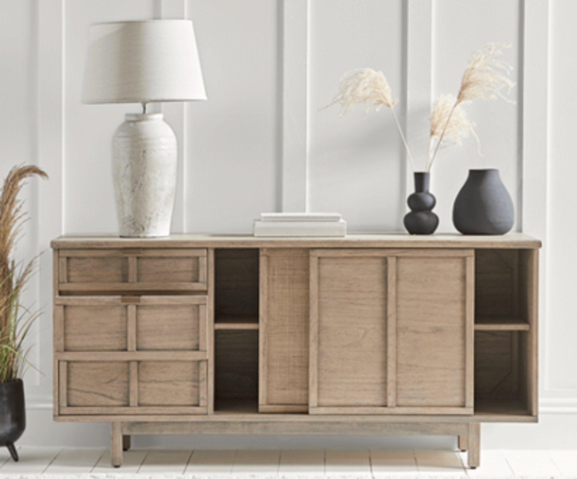 Boren Sideboard. RRP £1,500.00. - SR5. Behind two sliding doors can be found ample space for stowing - Image 2 of 2