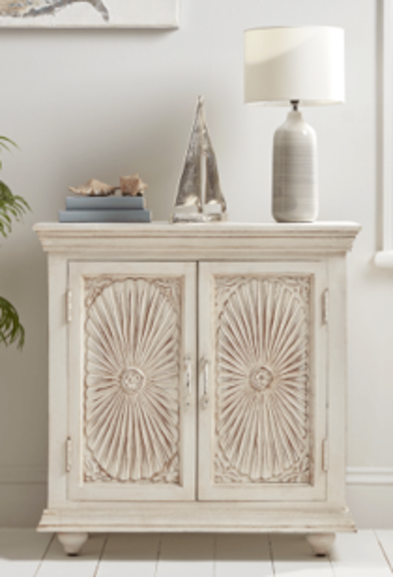 Menton 2 Door Sideboard. RRP £995.00. - SR5. The slightly rustic look is echoed in the metal handles