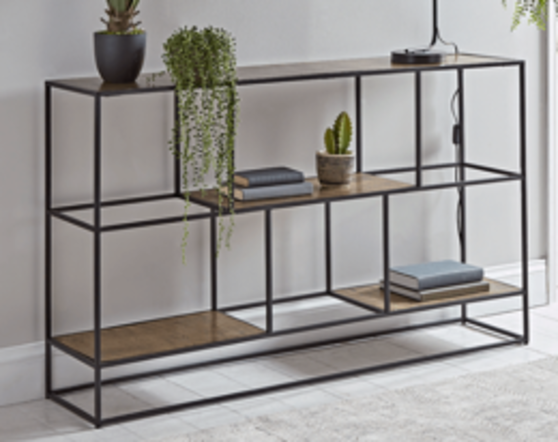 Textured Topped Metal Storage Console - Gold. RRP £795.00. -SR5. Alongside a generous surface are