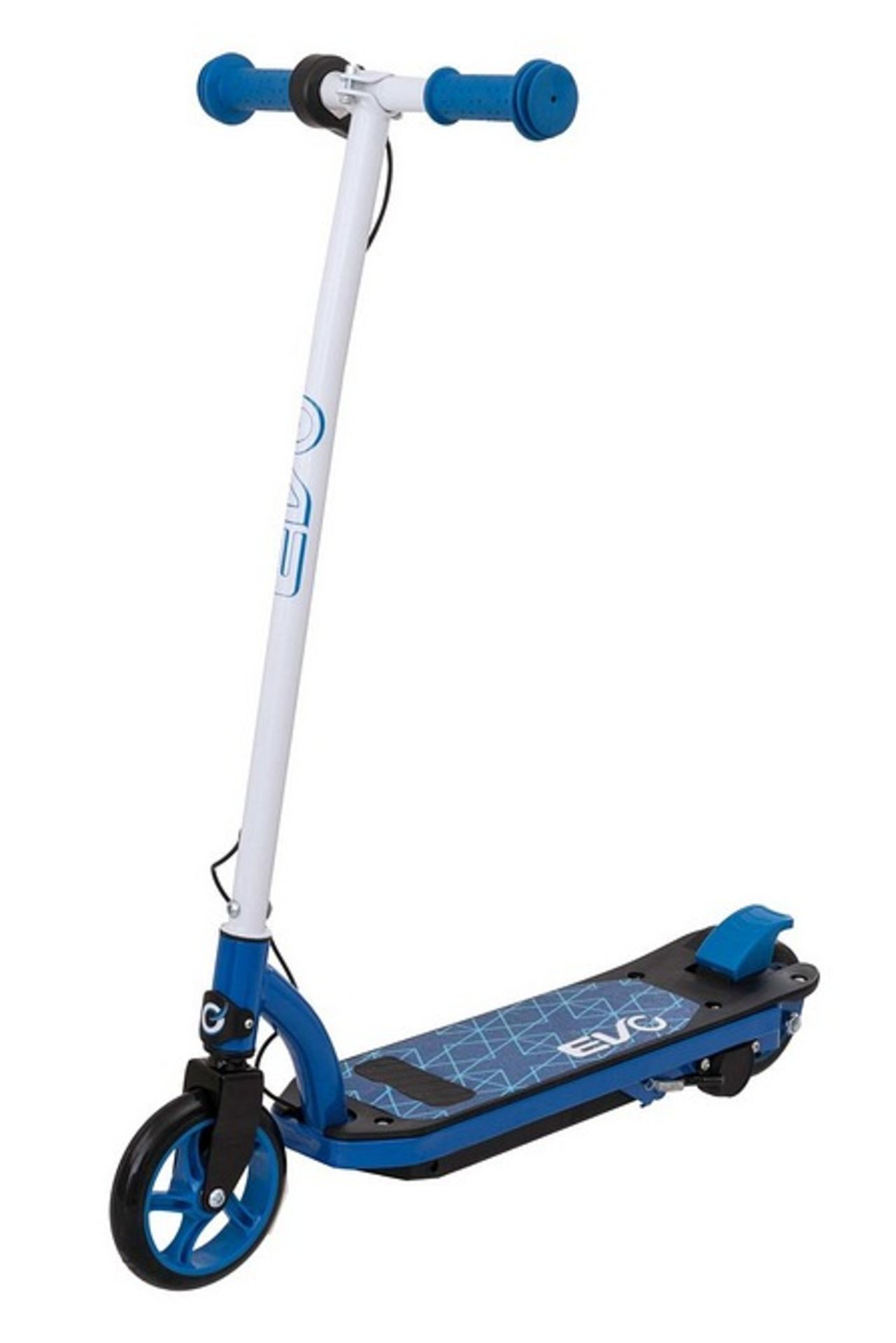 EVO Electric Blue Scooter. Kids will love speeding along on their Evo Electric Scooter. This sleek