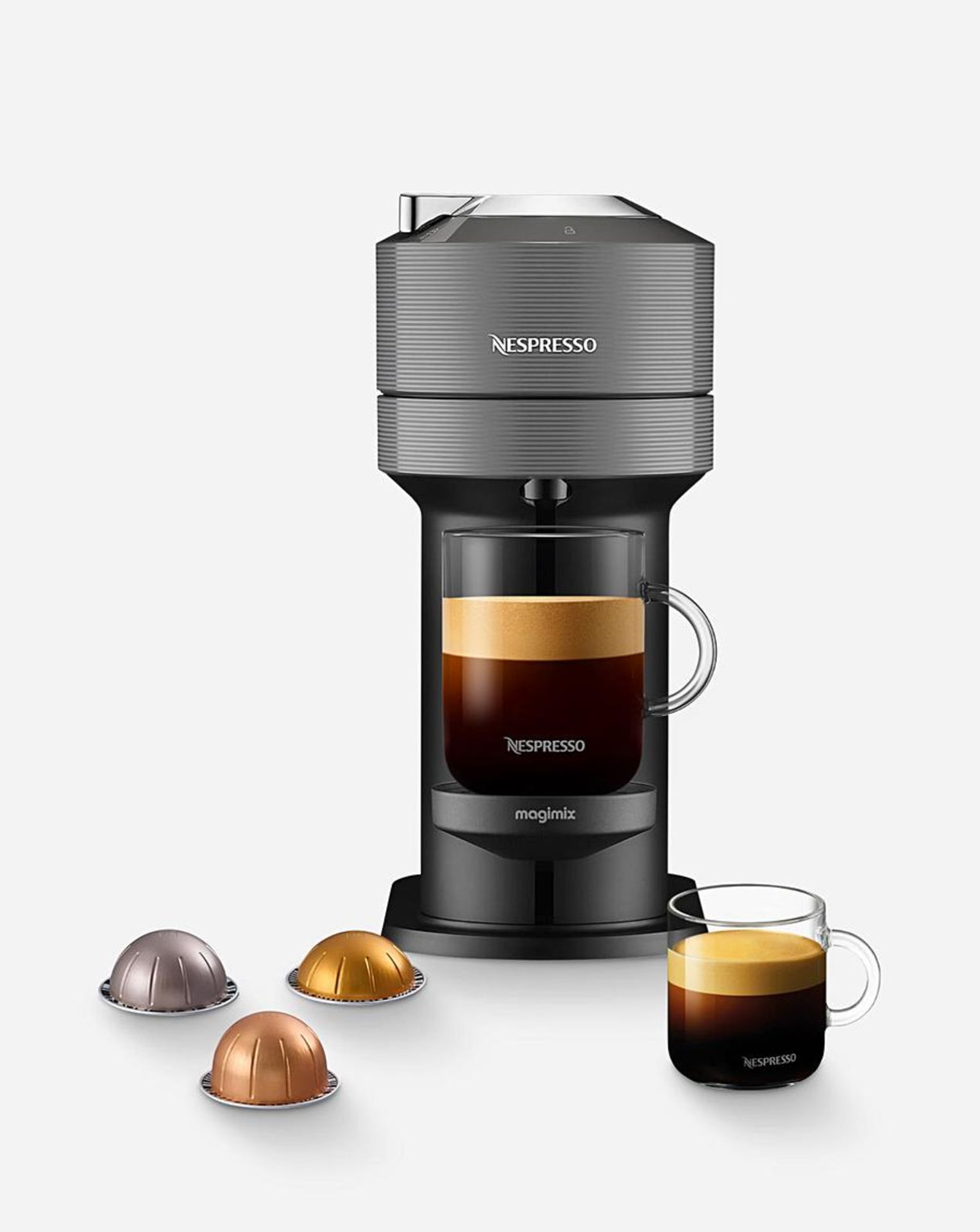 Nespresso 11707 Vertuo Next Grey Capsule Coffee Machine by Magimix. RRP £219.99. - SR3. The Vertuo