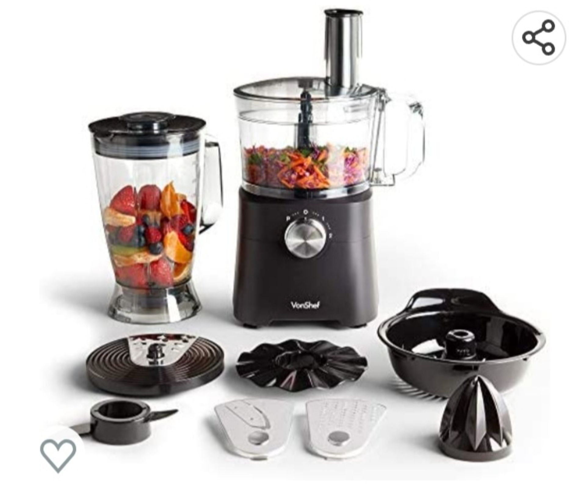 RETURN VONCHEF BLENDER/FOOD PROCESSOR