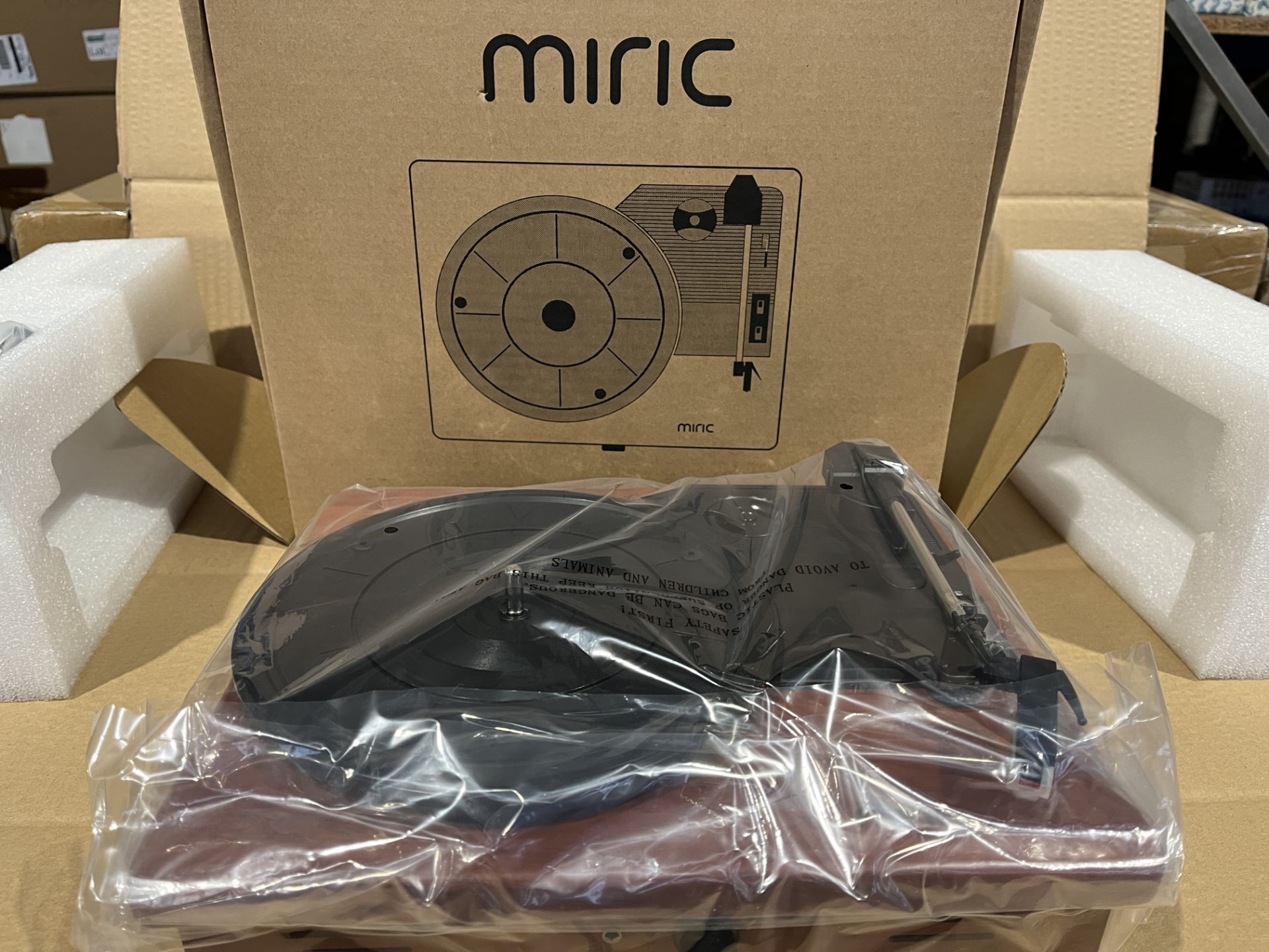 2 X BRAND NEW MIRIC LUXURY RECORD PLAYERS S1-27