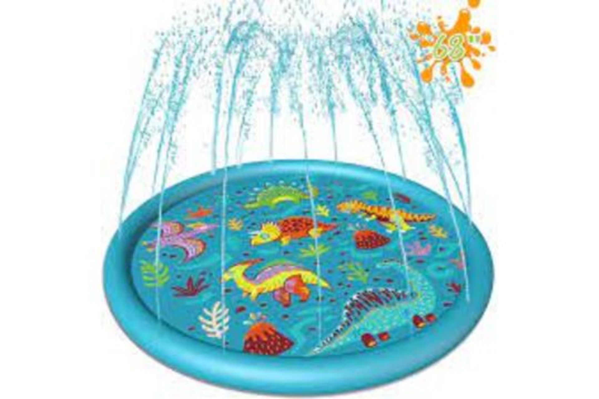 4 X NEW BOXED LUKAT SPLASH PAD PADDLING POOL. EASY SET UP - CONNECT N GO! (ROW9)