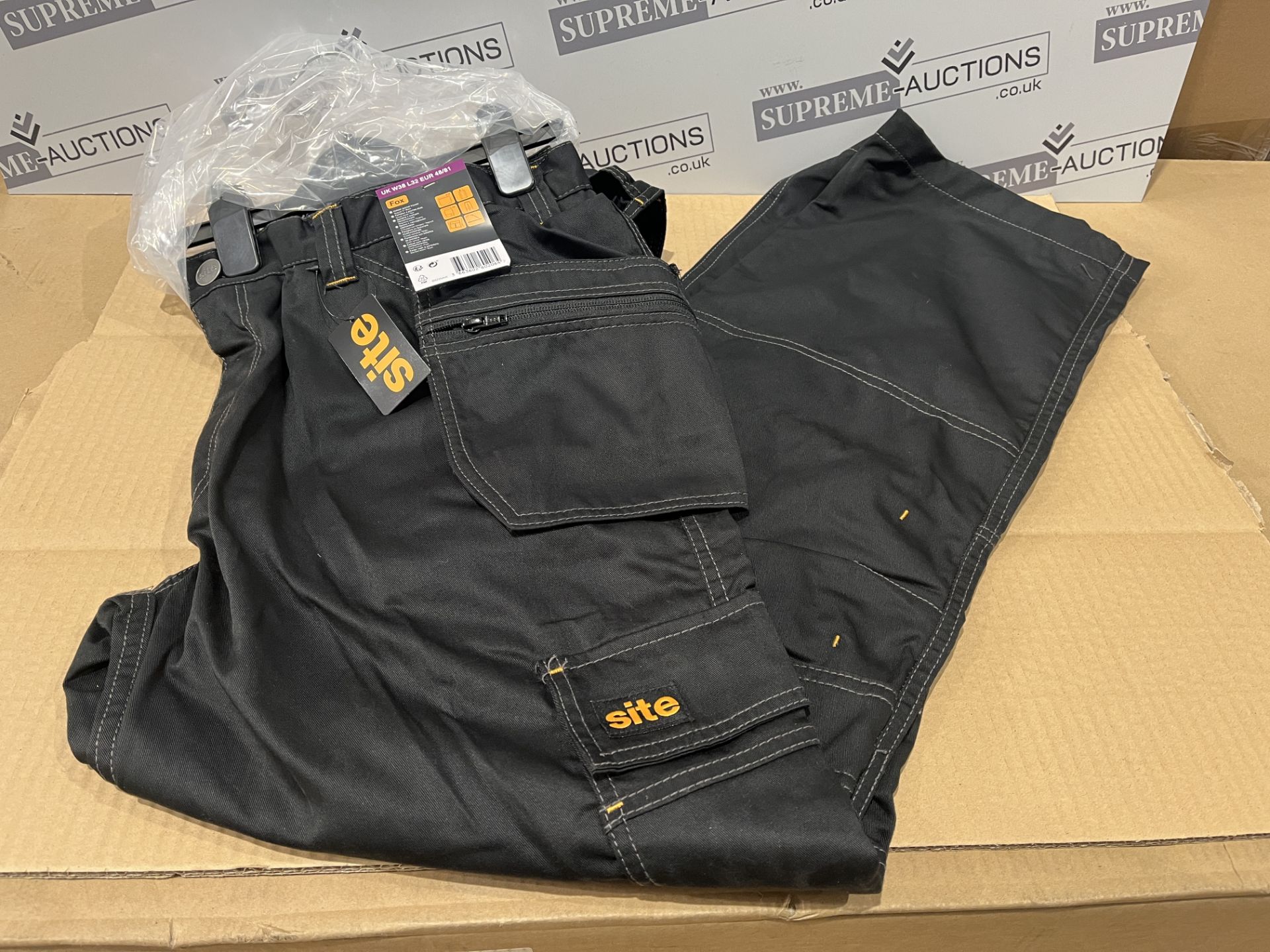10 X BRAND NEW SITE FOX WORK TROUSERS SIZE 32 32 S1RA