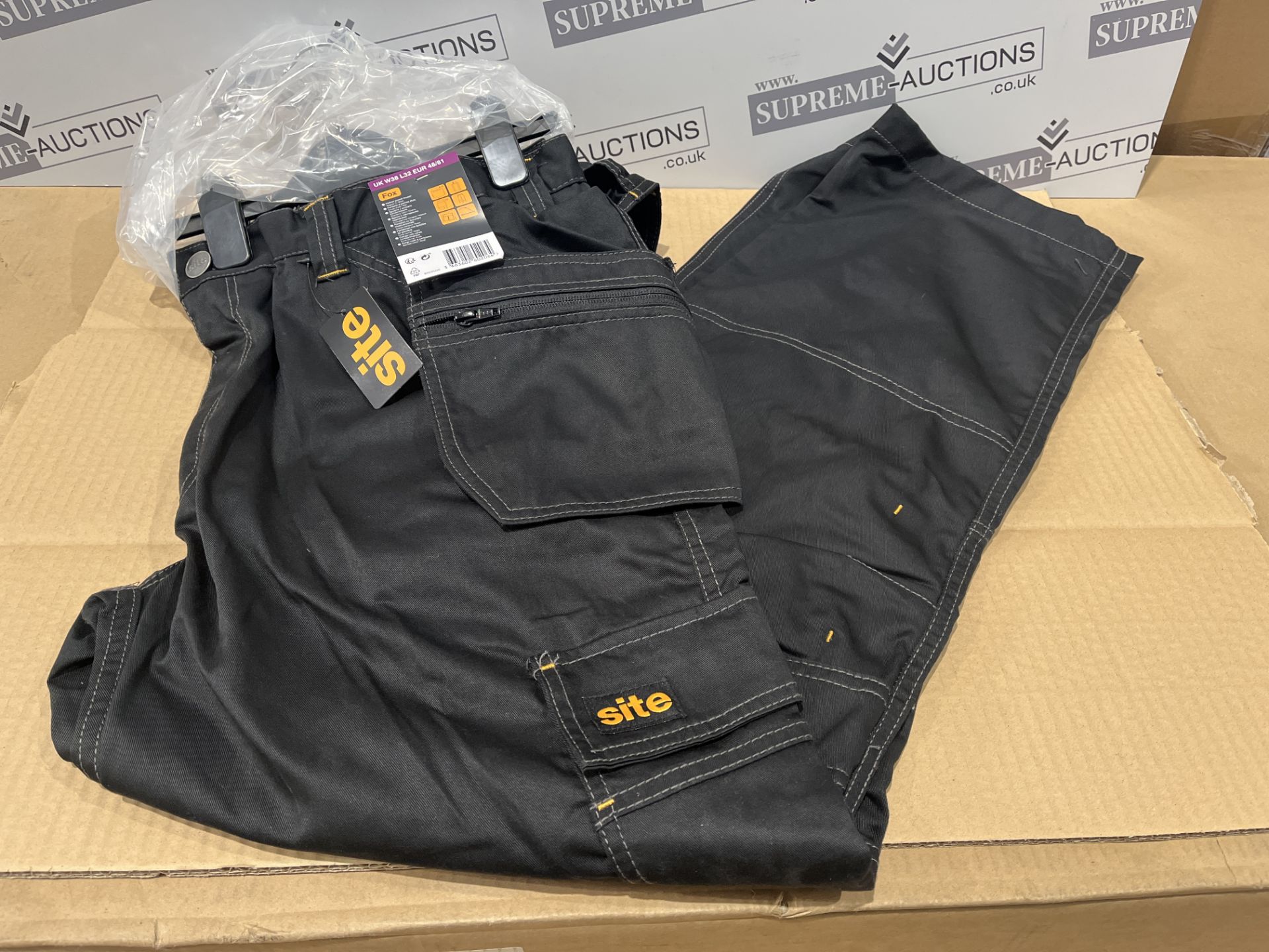 10 X BRAND NEW SITE FOX WORK TROUSERS SIZE 32 32 S1RA