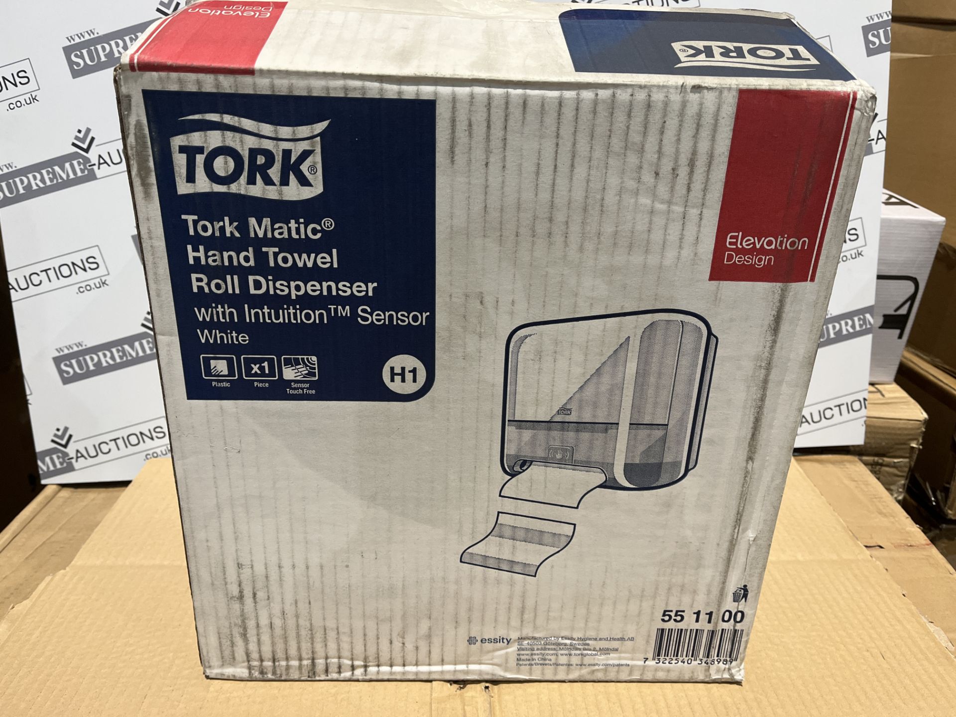 TORK MATIC HAND TOWEL ROLL DISPENSR WITH INTUITION SENSOR WHITE 551100 RRP £239 R9B