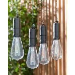 Set of 4 Solar Hanging Bulbs EK286201 RRP £ 27
