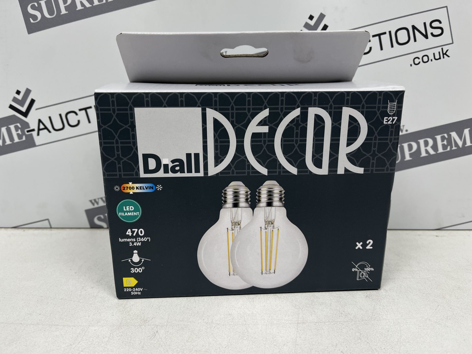 32 X PACKS OF 2 DÉCOR E27 470LM LIGHTBULBS R7-2