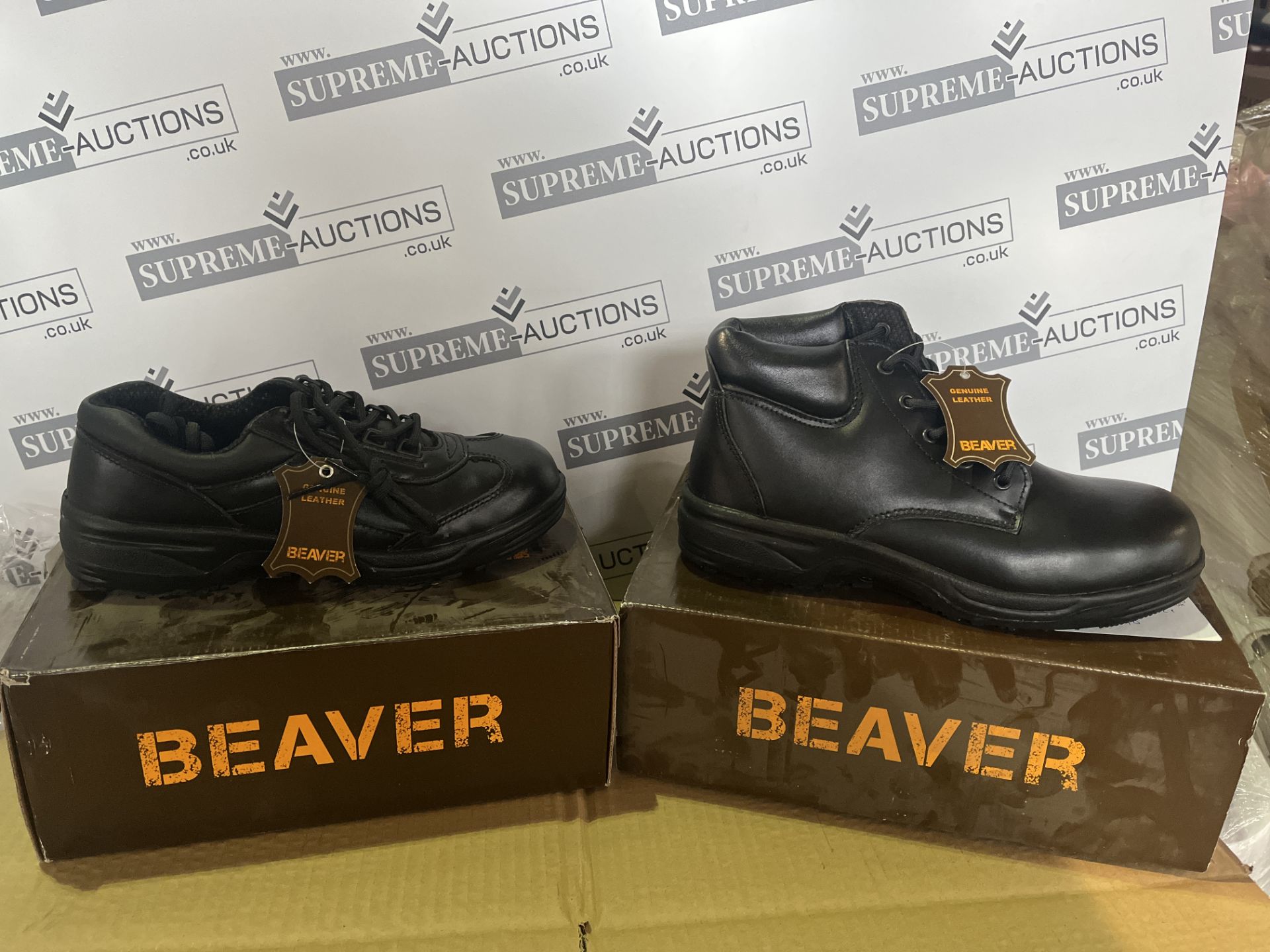 5 X BRAND NEW BEAVER PROFESSIONAL WORK BOOTS IN VARIOUS STYLES AND SIZES R15-8