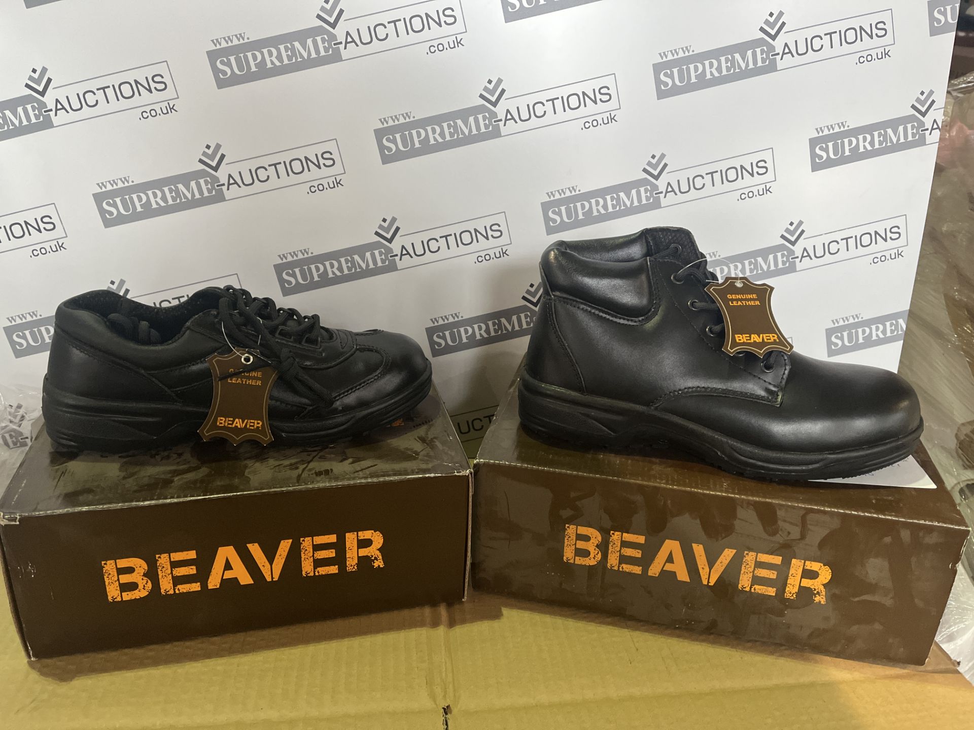 5 X BRAND NEW BEAVER PROFESSIONAL WORK BOOTS IN VARIOUS STYLES AND SIZES R15-8