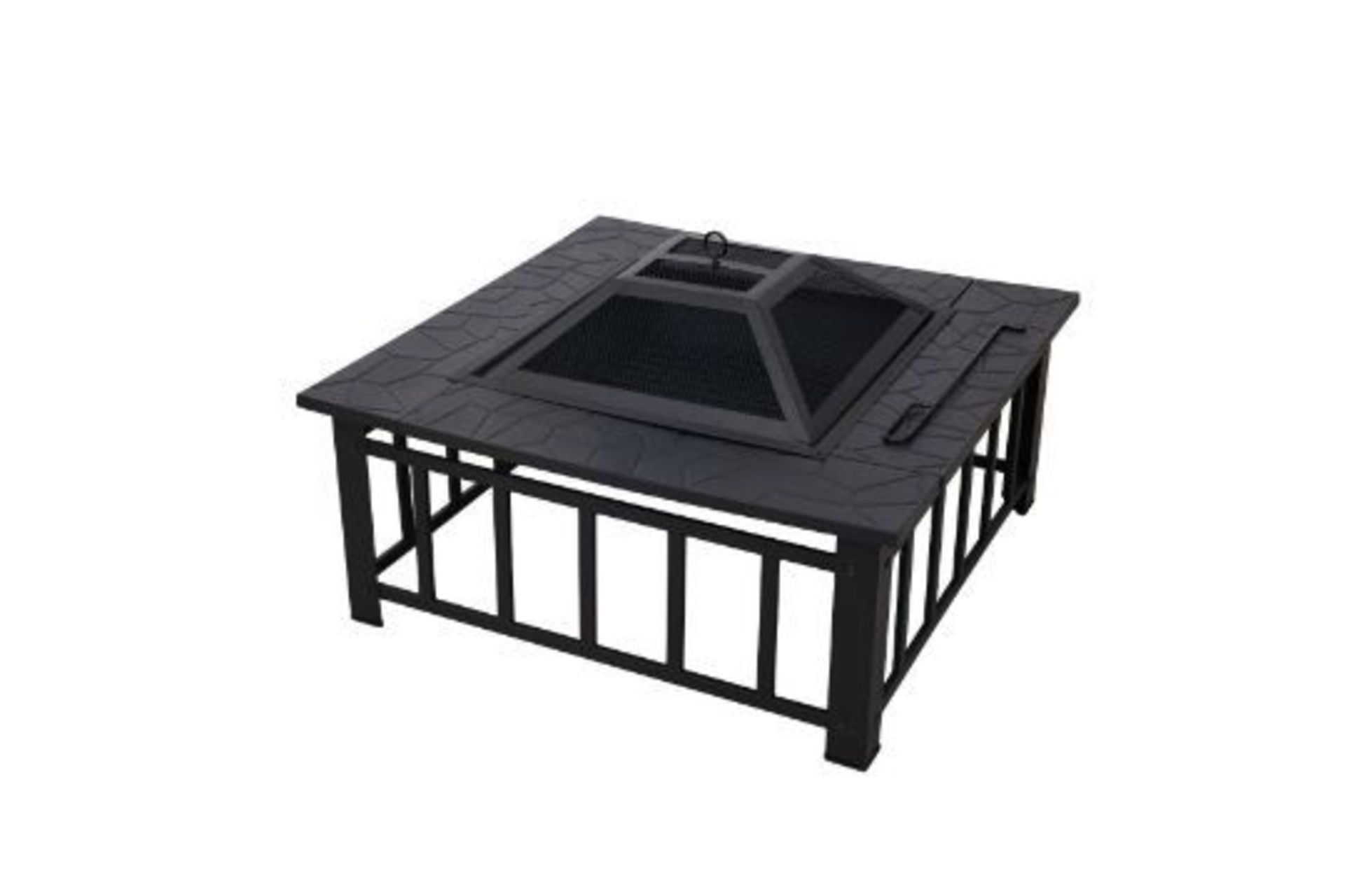 New Boxed Outdoor 3 in 1 BBQ, Large Firepit, Ice Bucket & Garden Square Table. RRP £249.99. Planning - Image 3 of 3