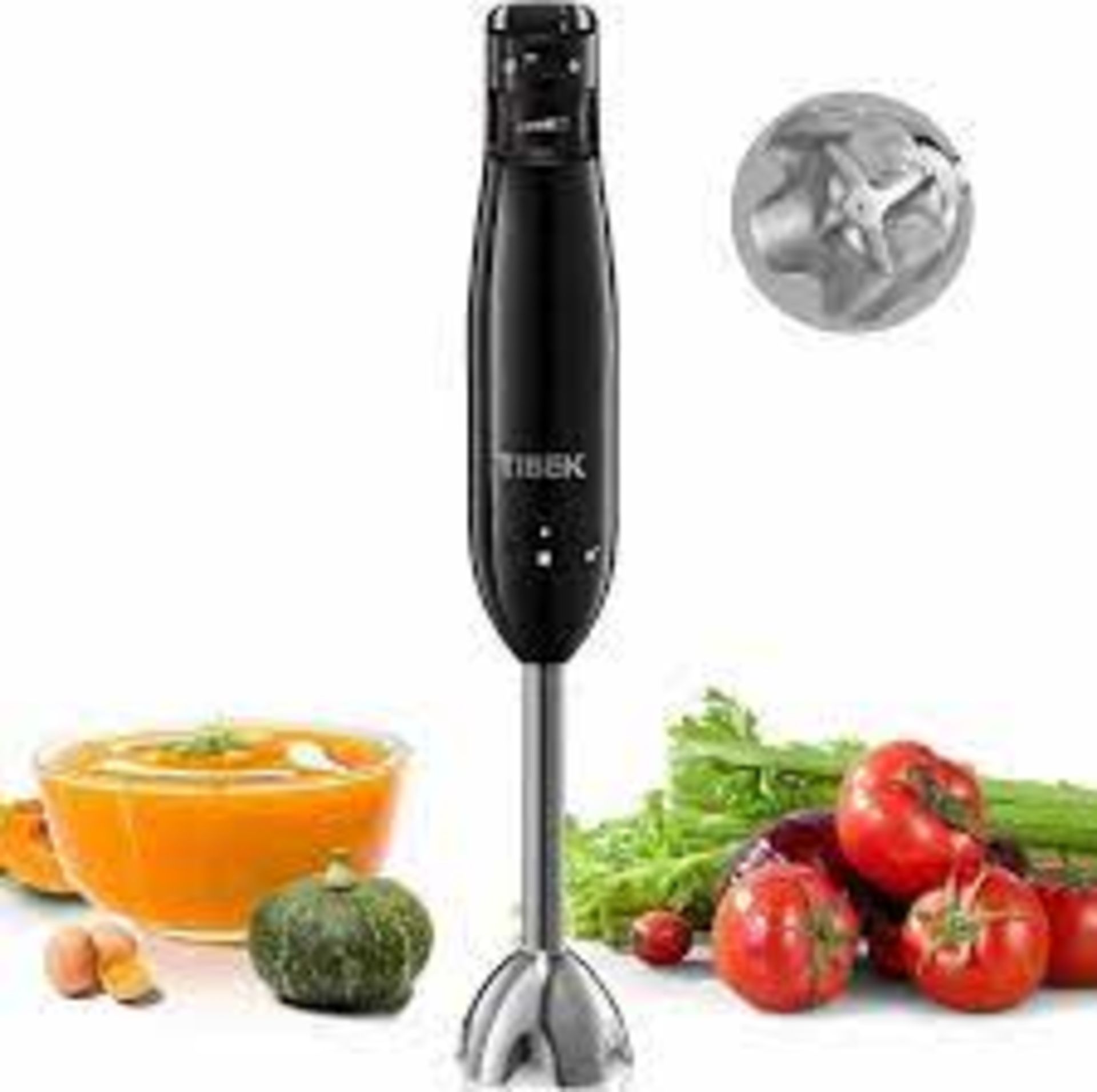 NEW BOXED TIBEK 1000W HAND BLENDER (HB2239B-ROW4)