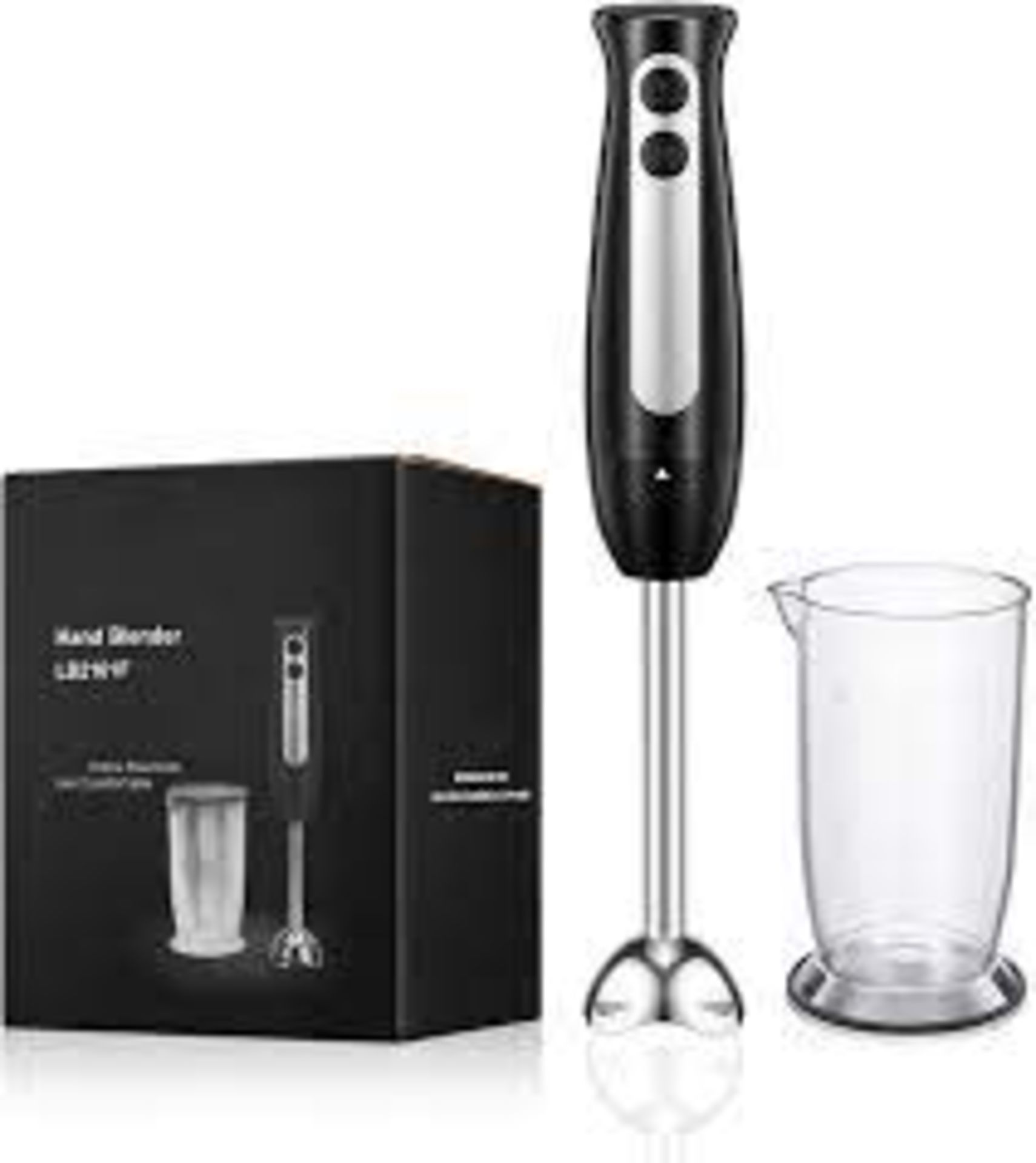 2 x New Boxed Aicok Immersion Stick Hand Blender Lb2101f (row6top) Hand Blender with 700ml Beaker,