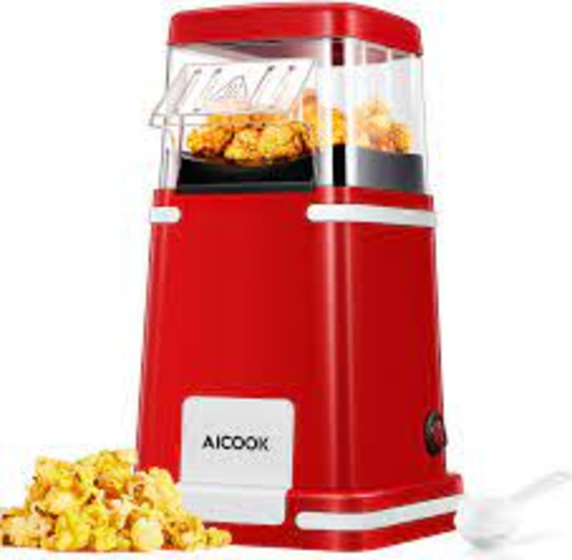 NEW BOXED AICOOK Nostalgic Hot Air Popcorn Maker. (GPM-860-ROW4) ?HOT AIR SYSTEMHIGH EFFICIENCY ?