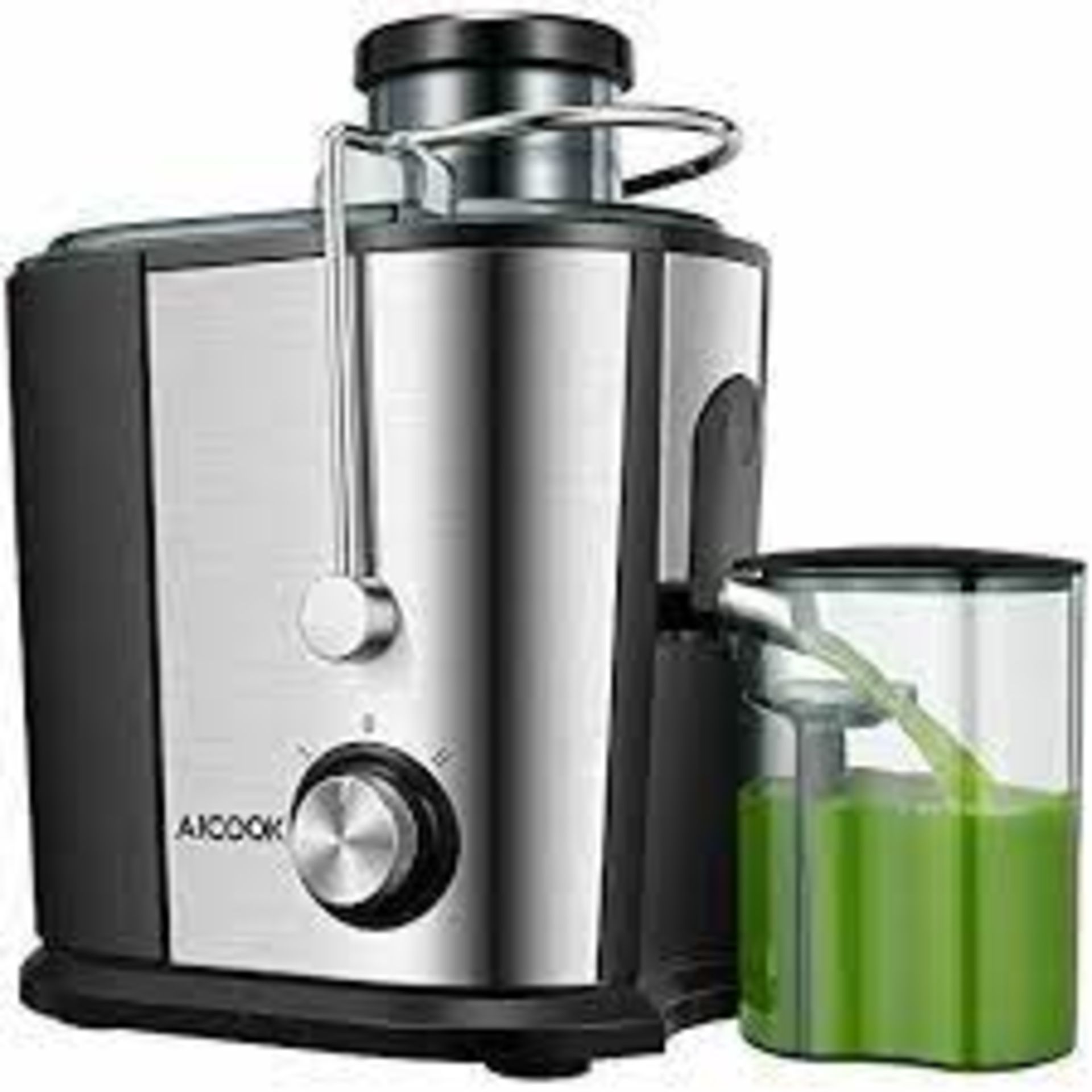 NEW BOXED AICOK Centrifugal Juicer, Wide Mouth,Large Feed Chute Juice Extractor for Whole Fruit
