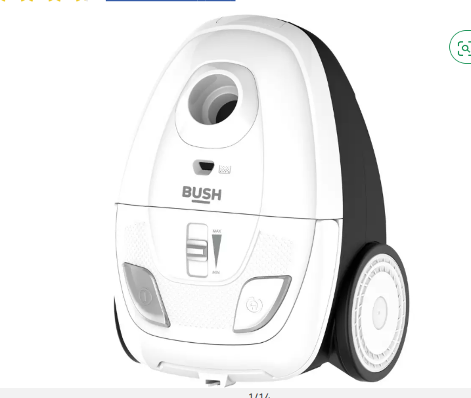 Bush Corded Bagged Cylinder Vacuum Cleaner. RRP £80.00. - EBR *UNBOXED*. Deal with dust and pet