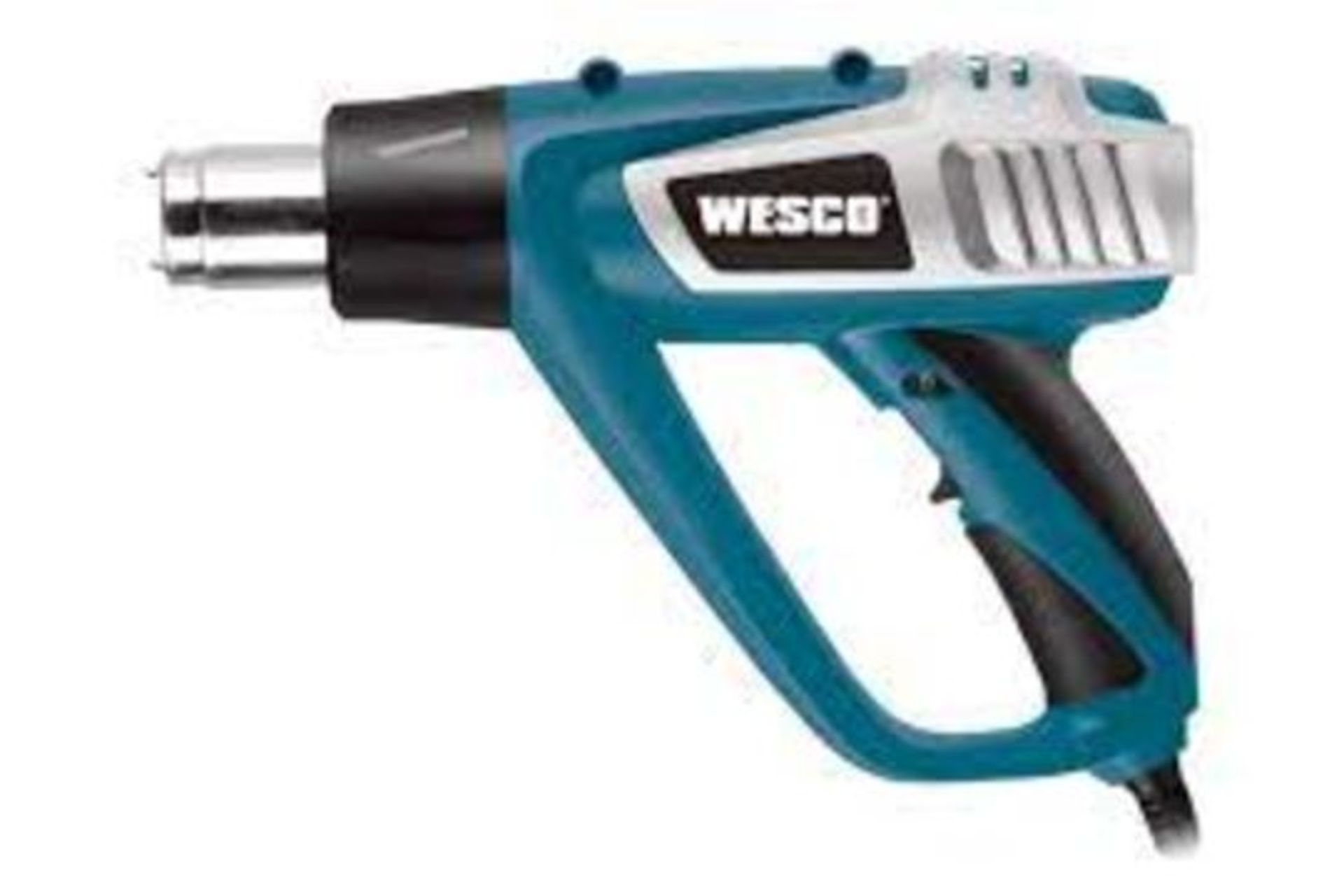 5 X NEW BOXED Wesco 2000W HEAT GUN. Feature? Overheating protection. Rubber overmould grip. 3