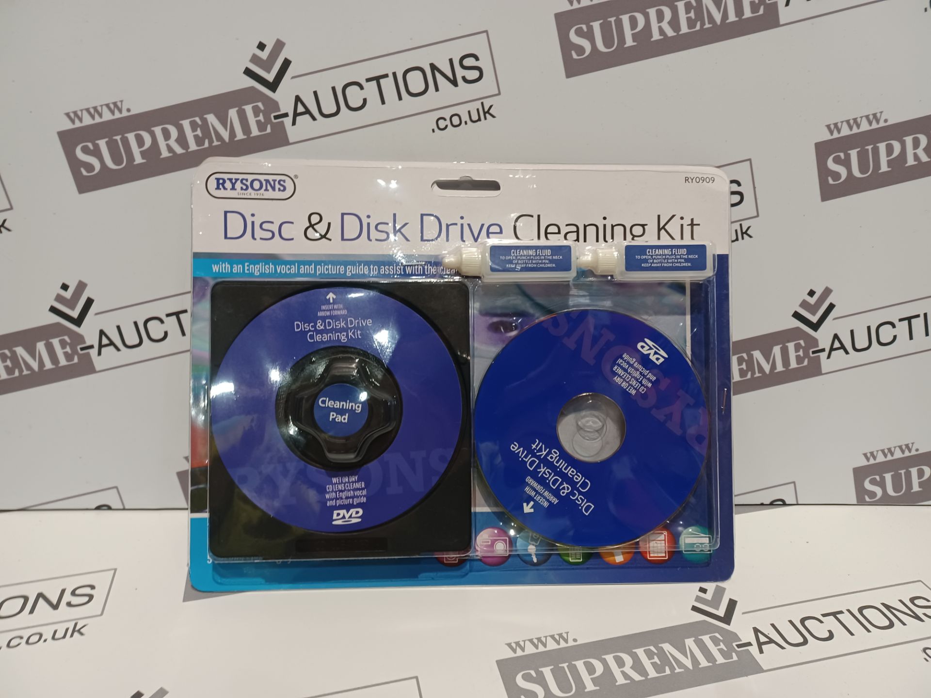 36 X BRAND NEW DISC AND DISK DRIVE CLEANING KITS R10-8