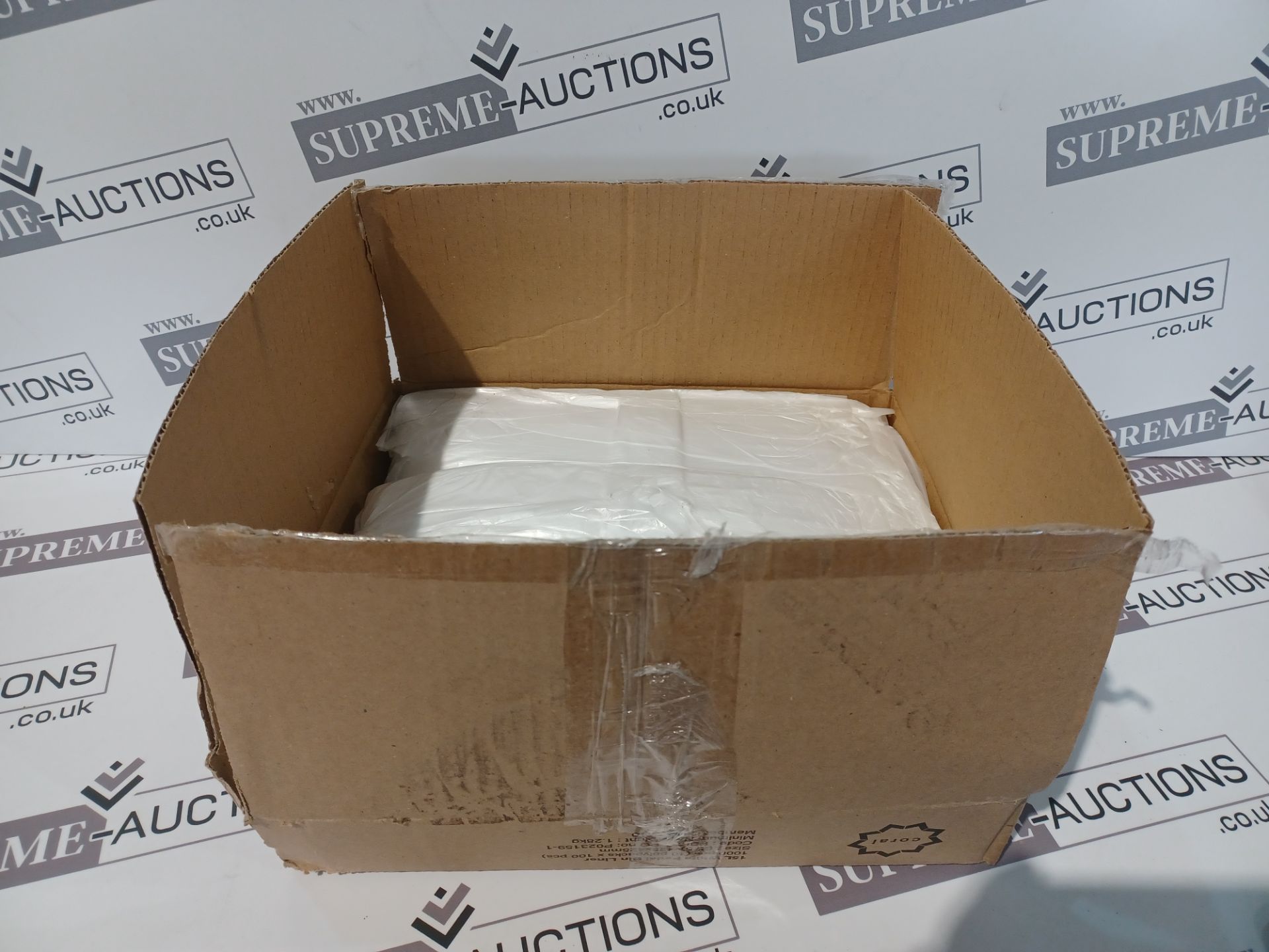 10 X BRAND NEW PACKS OF 1000 15L WHITE PEDAL BIN LINERS R15-8