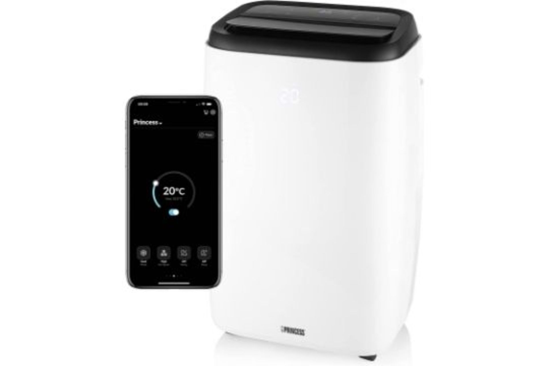 Princess Mobile Air Conditioner. 3 IN 1 SMART WIFI. 12,000 BTU, Smart and Voice Control, 3.5 kW,