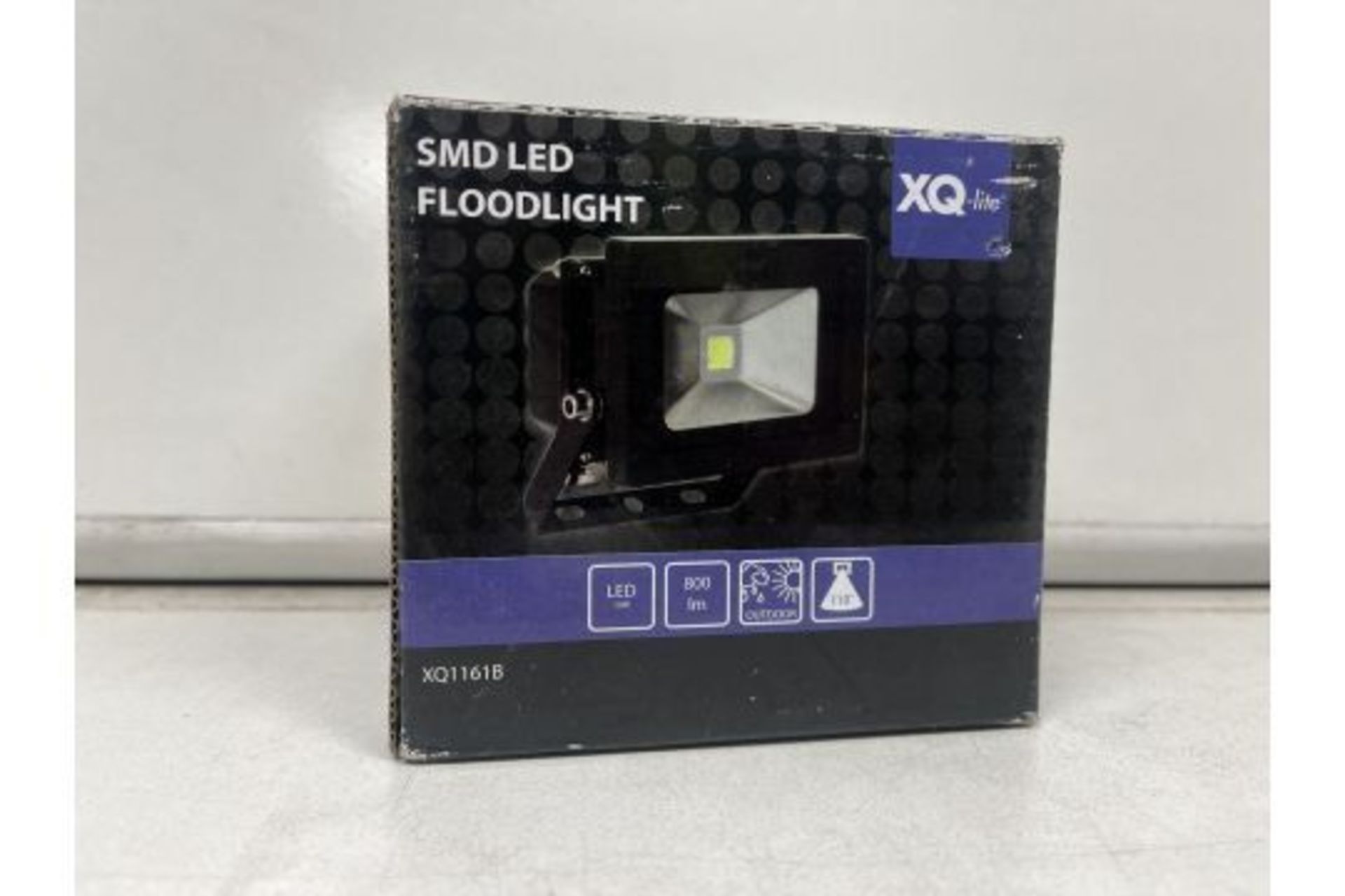 12 X XQ-LITE LED ENERGY SAVING FLOODLIGHTS 10W BLACK RRP £21 EACH R2.3/.5