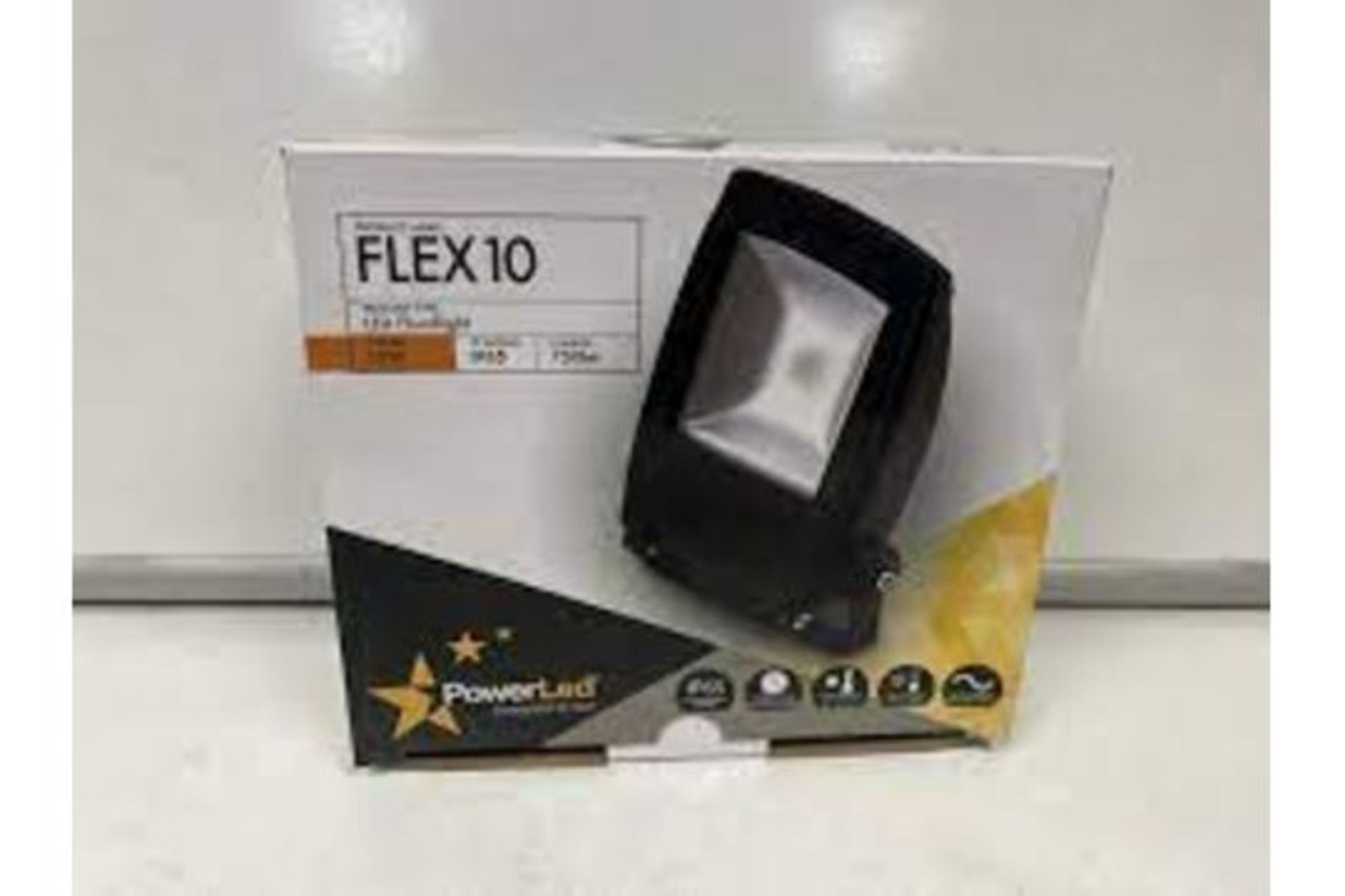 6 X NEW BOXED POWER LED FLEX 10 LED FLOODLIGHTS. 10W. IP65 RATED. 750 LUMENS. ROW6.7RACK - Image 2 of 2