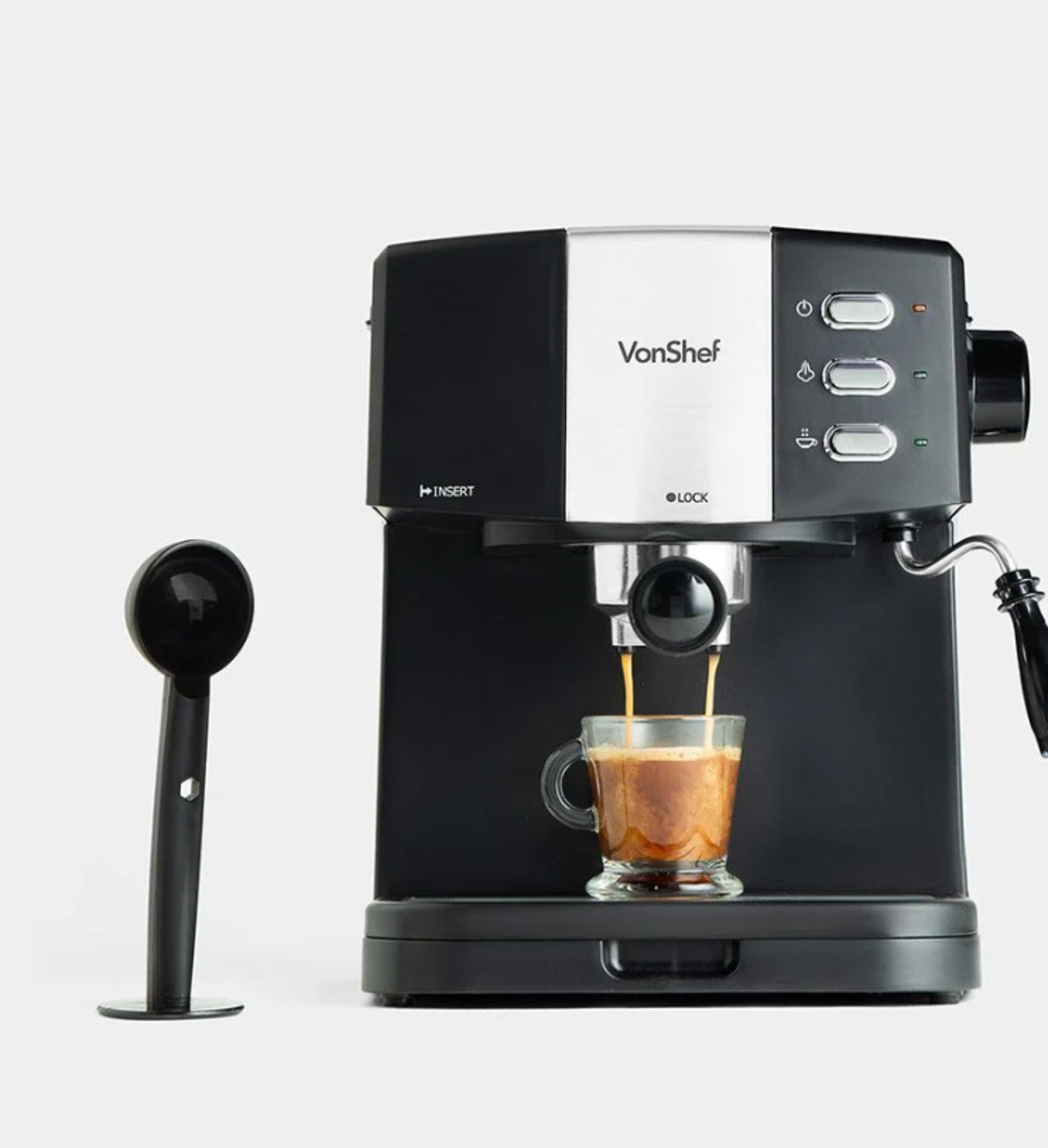 15 Bar Espresso Machine. Start the day right with a fresh, rich espresso. With a quality espresso