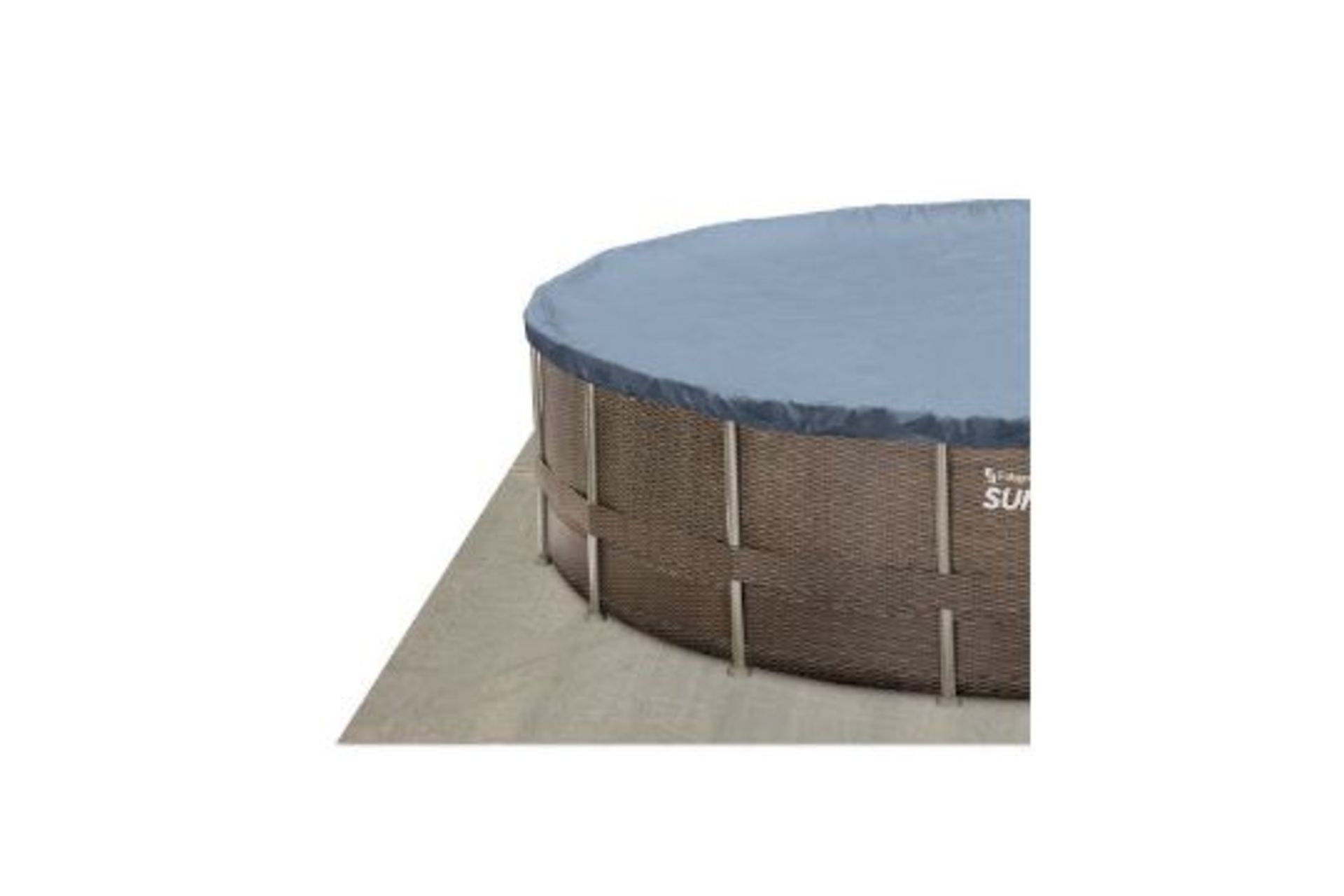 Summer Waves Rattan Frame Pool 14ft. Take a dip in this Summer Waves Rattan Frame Pool 14ft. Bring - Image 4 of 5