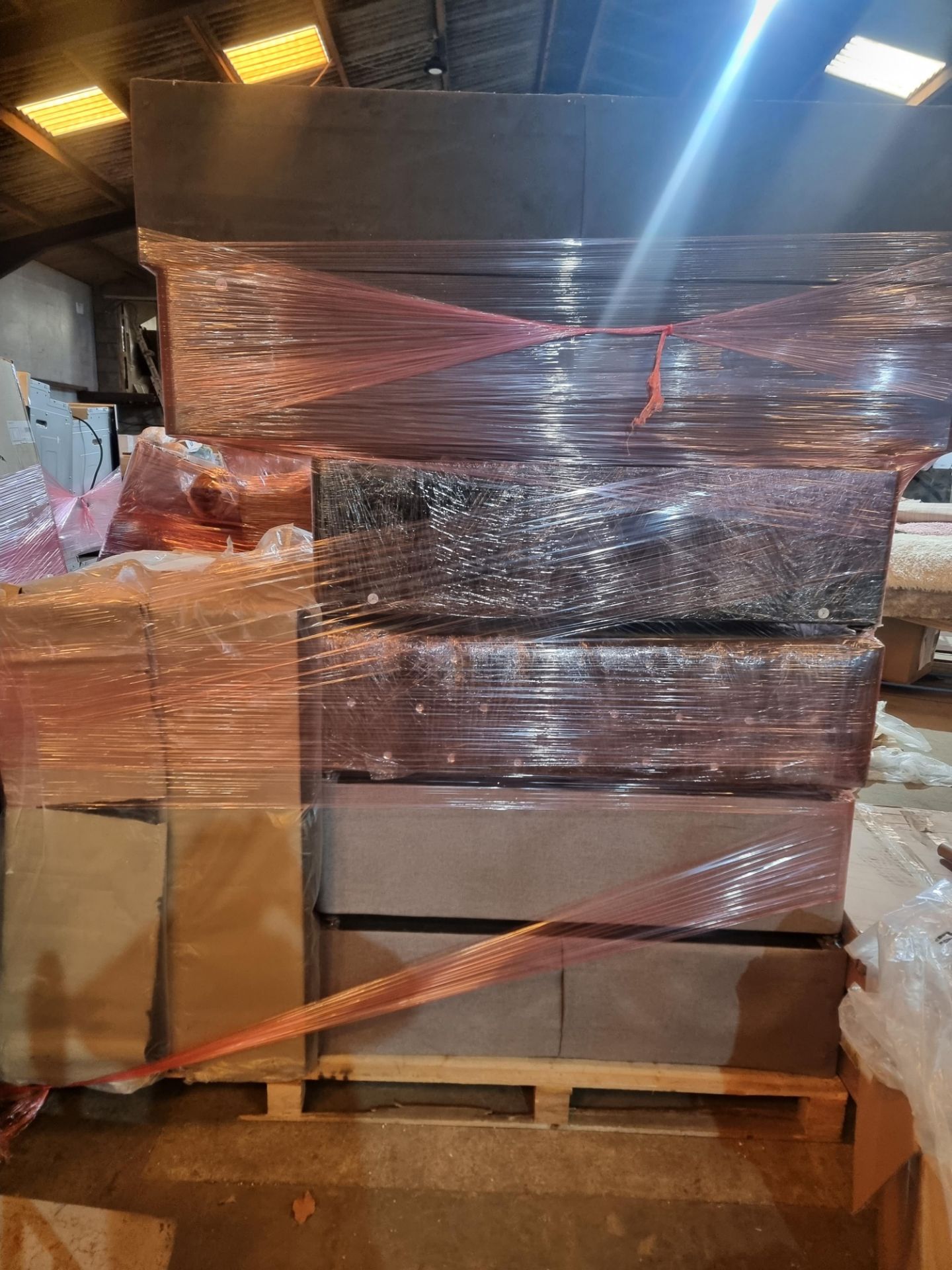 pallet containing divan bases - Image 2 of 2