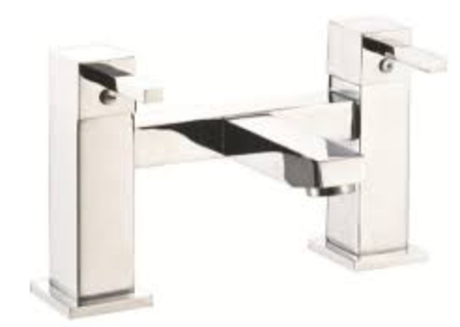 NEW BOXED Abode Lamona CONTEMPORARY CHROME BATH TAPS. RRP £129.99.(SKU:BTP1602) LUSCIOUS CHROMIUM