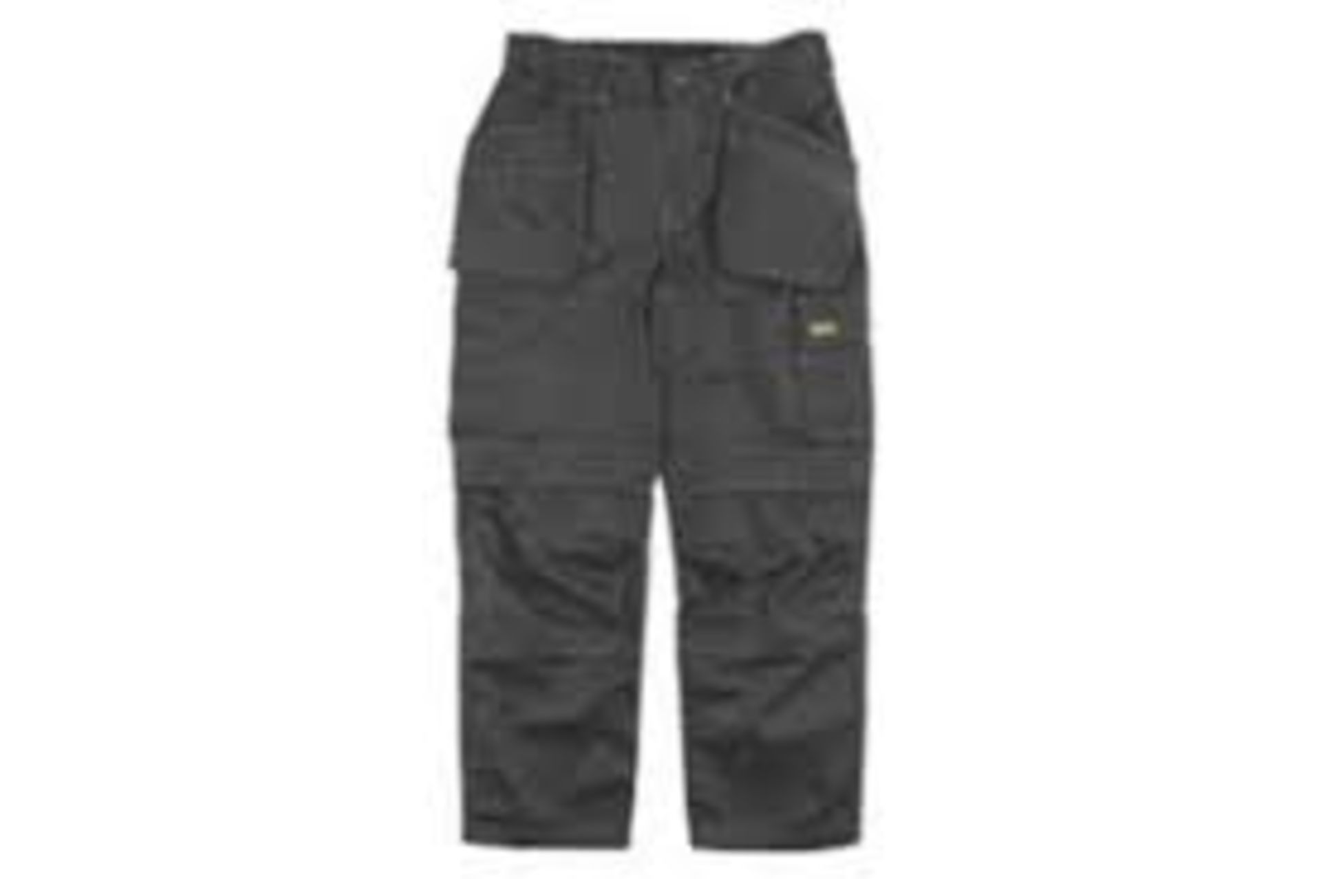 3 X NEW PACKAGED PAIRS OF SITE FOX TROUSERS BLACK. (ROW4MID) Polycotton trousers with top-loading